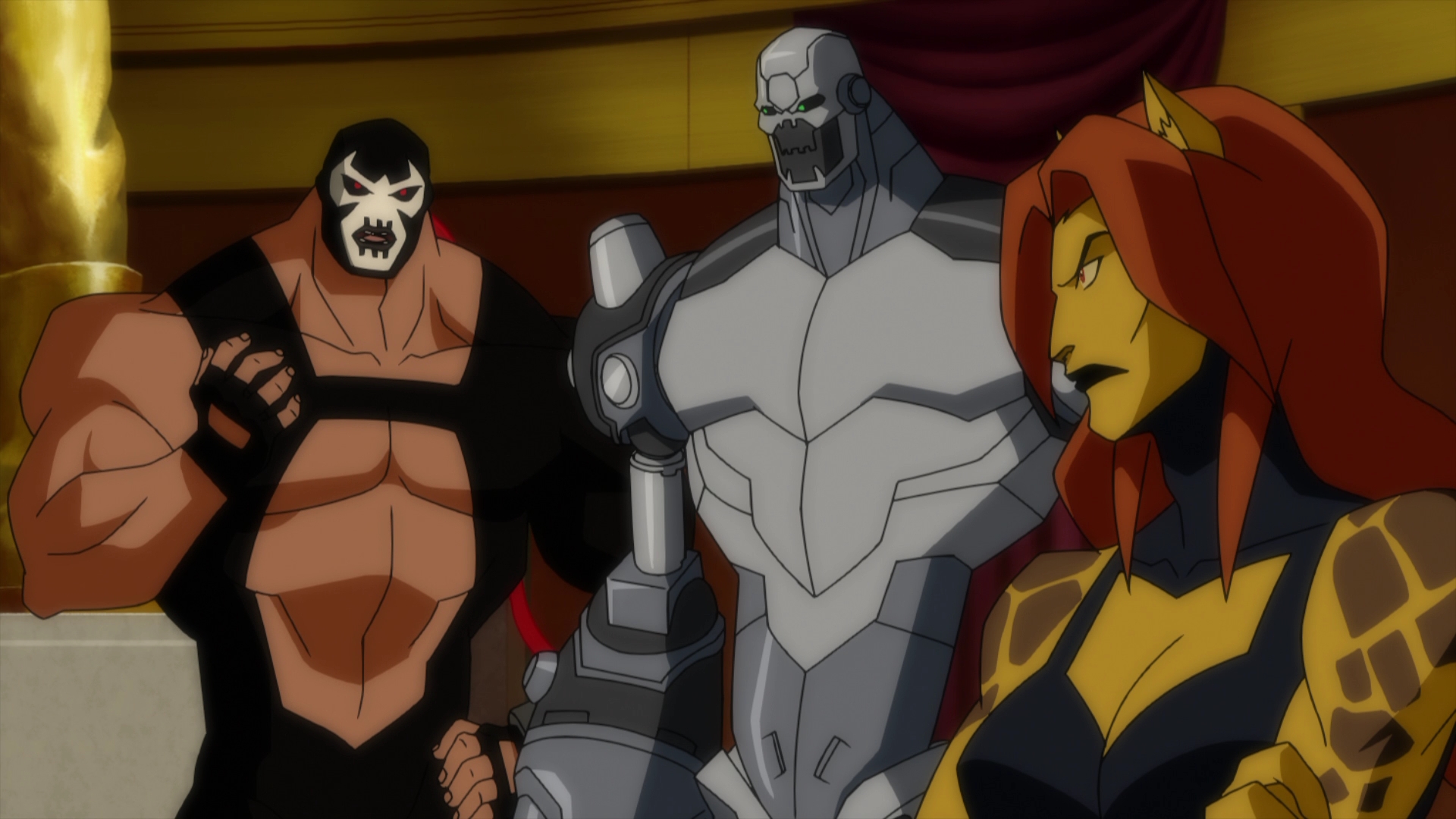 movie, justice league: doom, bane (dc comics), cheetah (dc comics), metallo, justice league