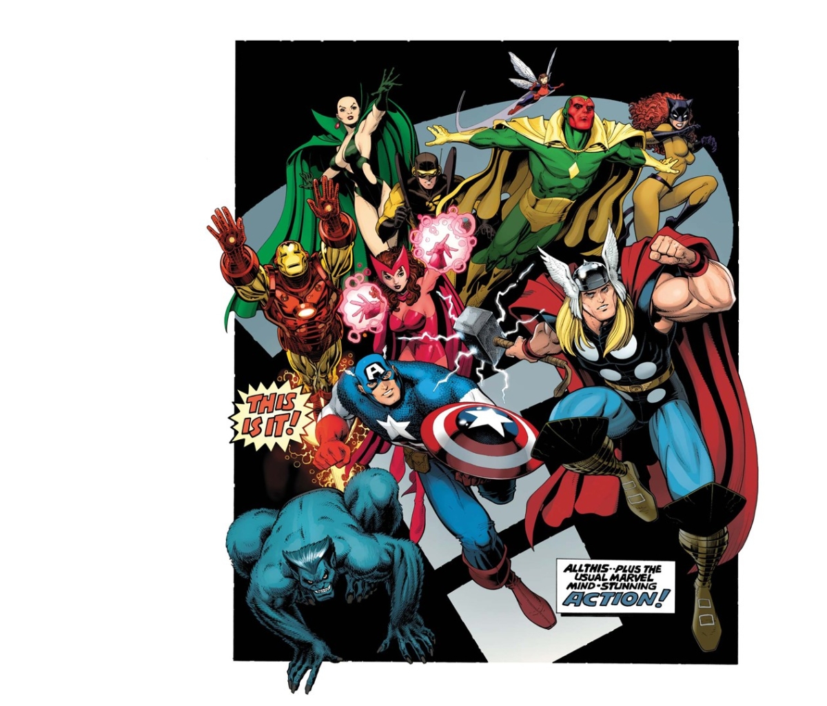 1150644 завантажити шпалери комікси, месники, місячний дракон (комікси marvel), оса (комікси marvel), червона відьма, yellowjacket (marvel comics), звір (комікси marvel), бачення (комікси marvel), hellcat (marvel comics), капітан америка, залізна людина, джанет ван дайн, тор - заставки і картинки безкоштовно