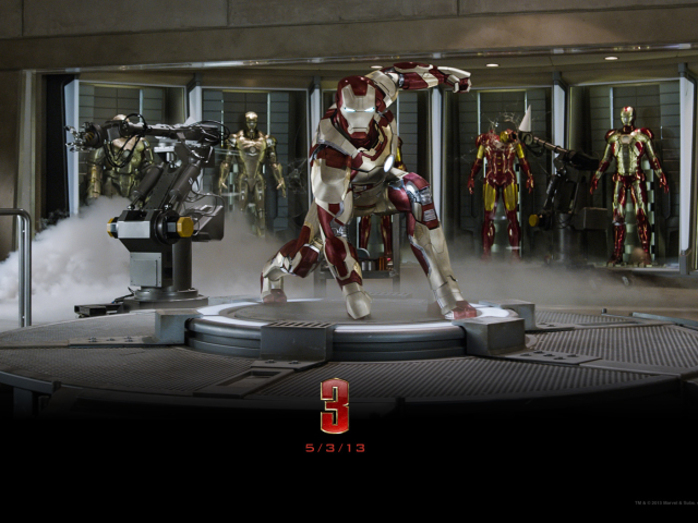 Download mobile wallpaper Iron Man, Movie, Tony Stark, Iron Man 3 for free.