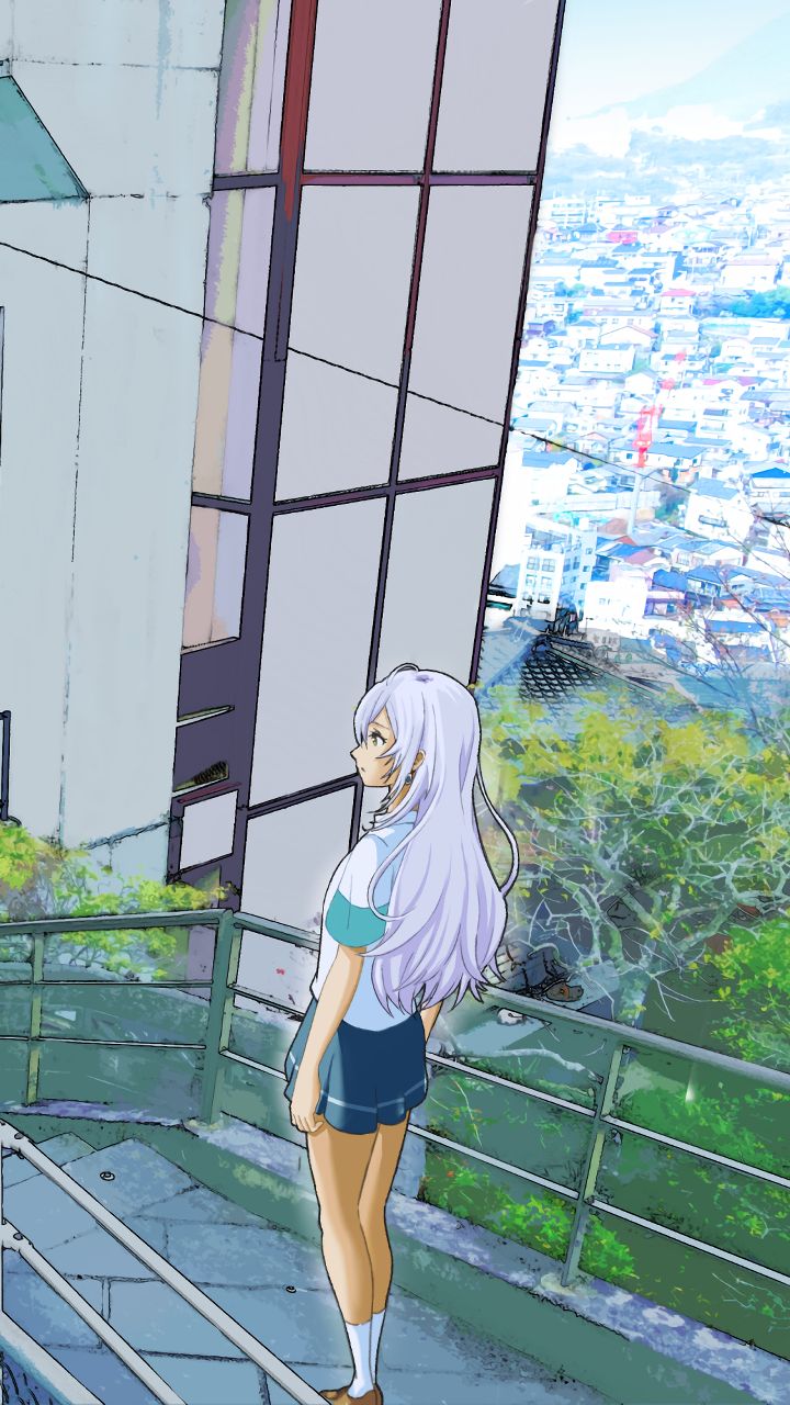 無料モバイル壁紙アニメ, Iroduku: The World In Colors, 月城ひとみをダウンロードします。