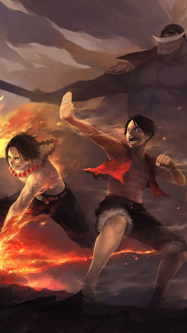 Download mobile wallpaper Anime, Portgas D Ace, One Piece, Monkey D Luffy, Edward Newgate, Marco (One Piece) for free.