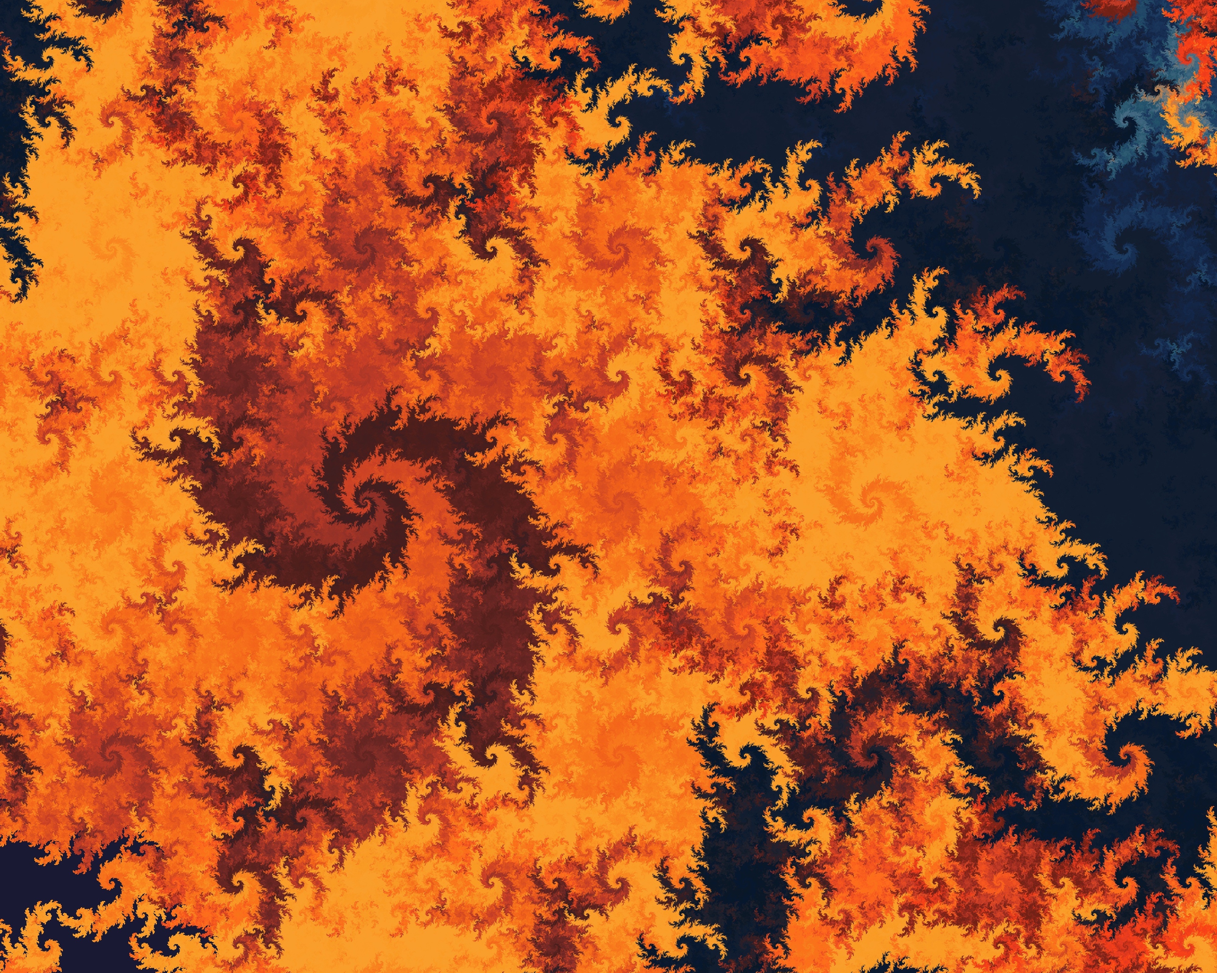 Download mobile wallpaper Abstract, Fractal, Orange (Color) for free.