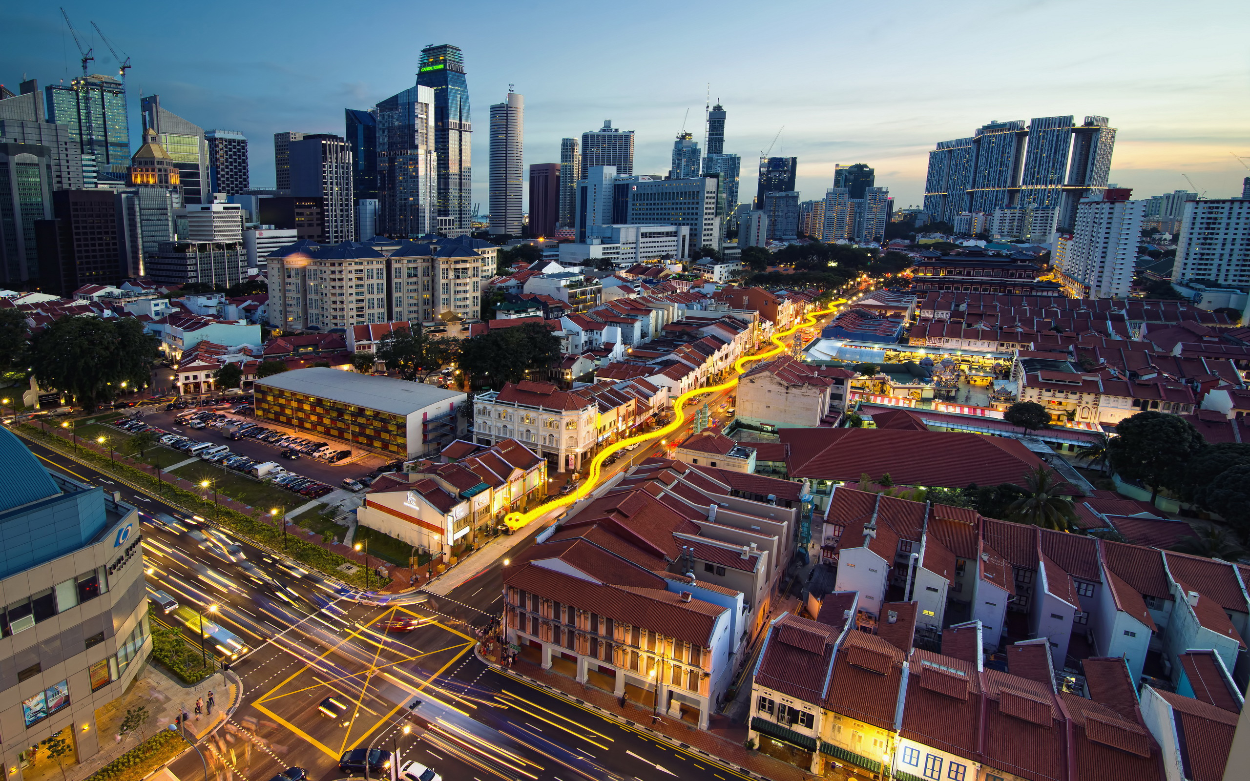 Téléchargez des papiers peints mobile Singapour, Villes, Construction Humaine gratuitement.
