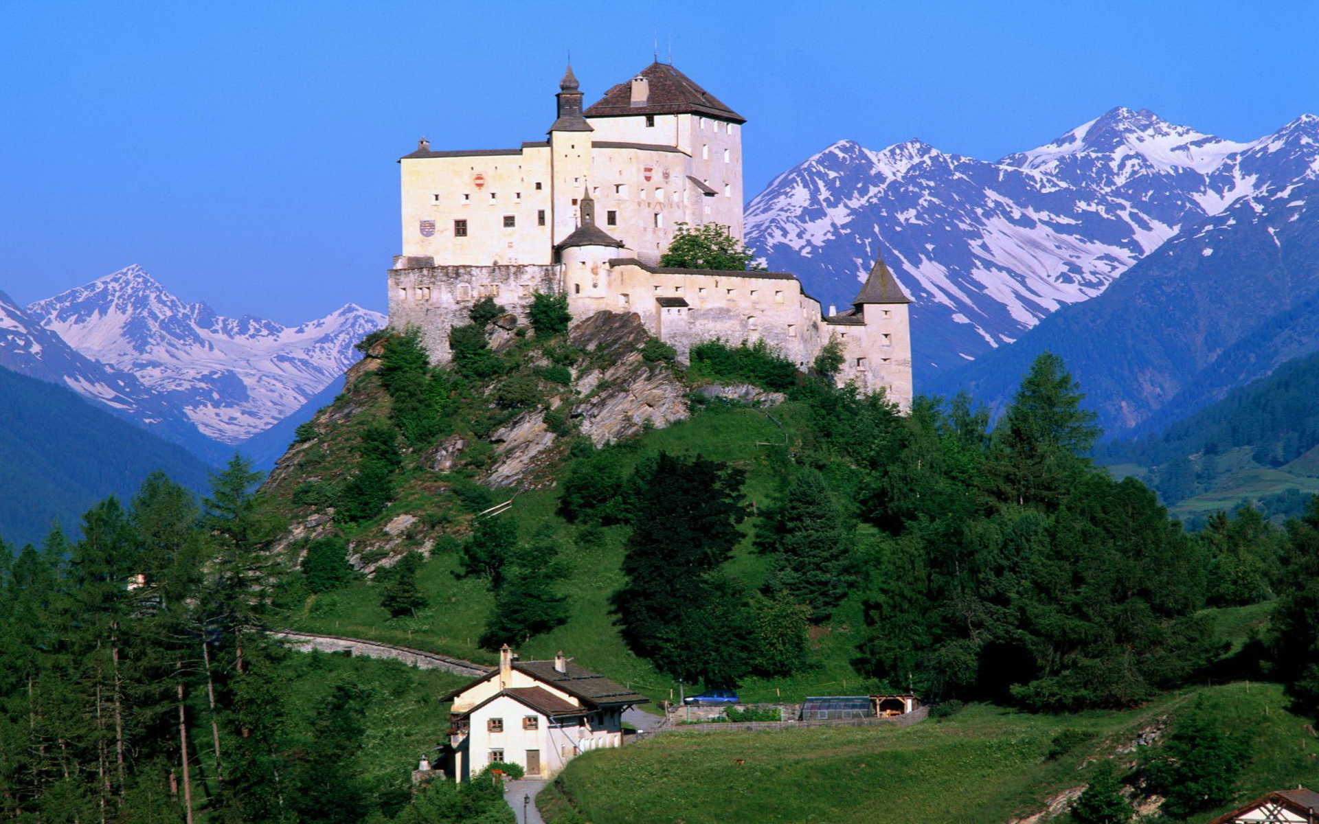 Descarga gratis la imagen Castillos, Hecho Por El Hombre, Castillo De Tarasp en el escritorio de tu PC