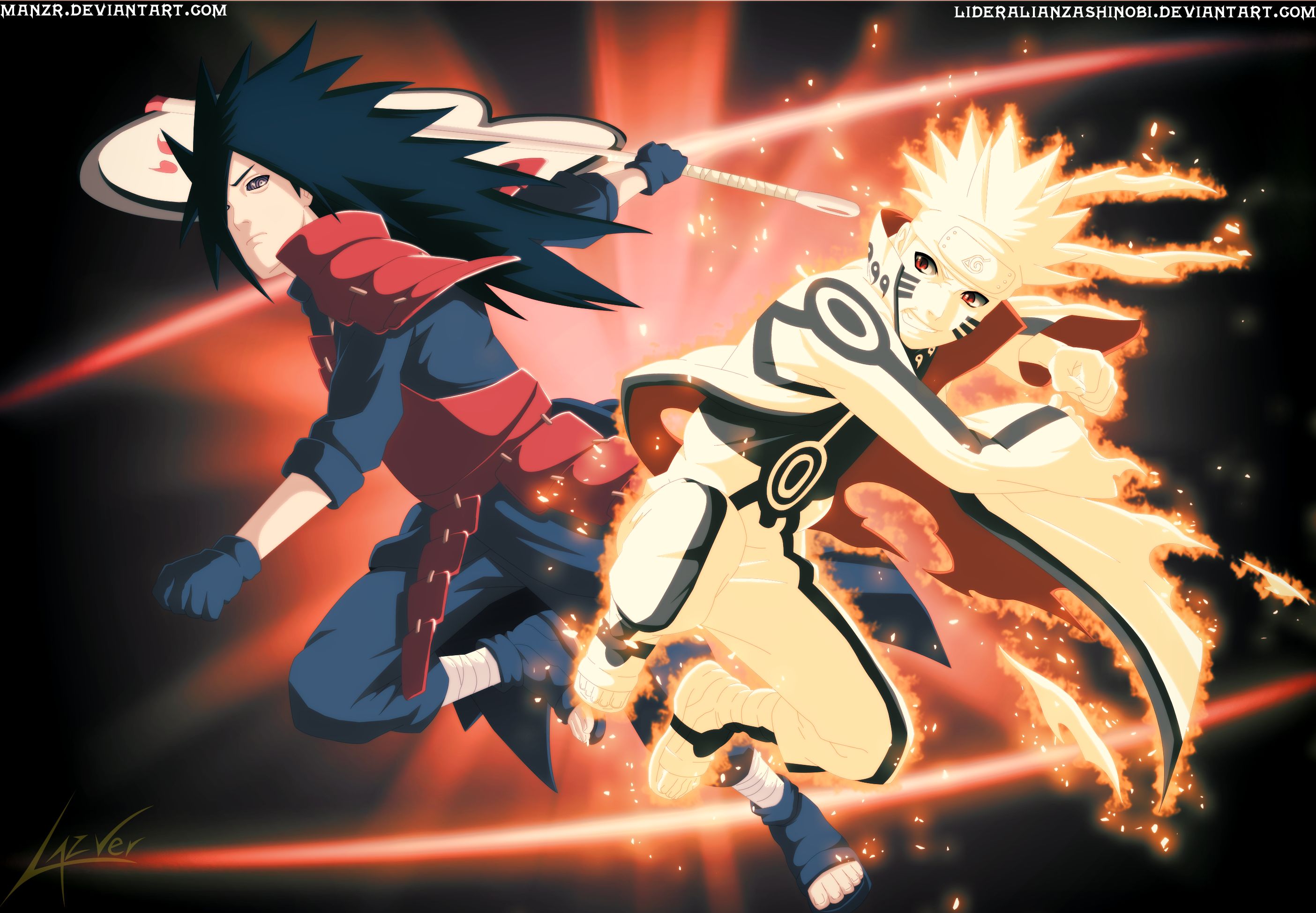 Descarga gratuita de fondo de pantalla para móvil de Naruto, Animado, Naruto Uzumaki, Madara Uchiha.