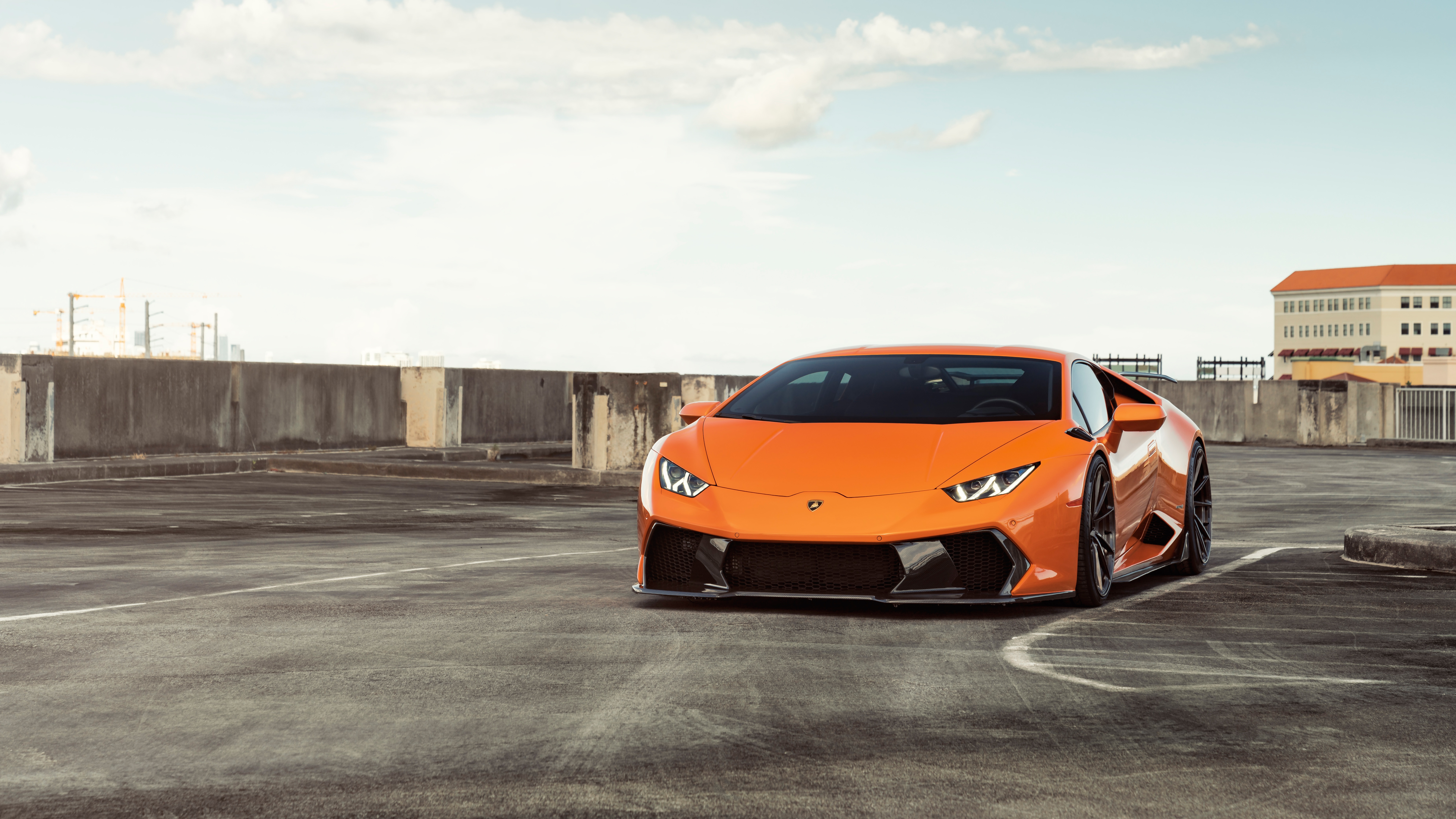 Free download wallpaper Lamborghini, Car, Supercar, Vehicles, Orange Car, Lamborghini Huracán on your PC desktop