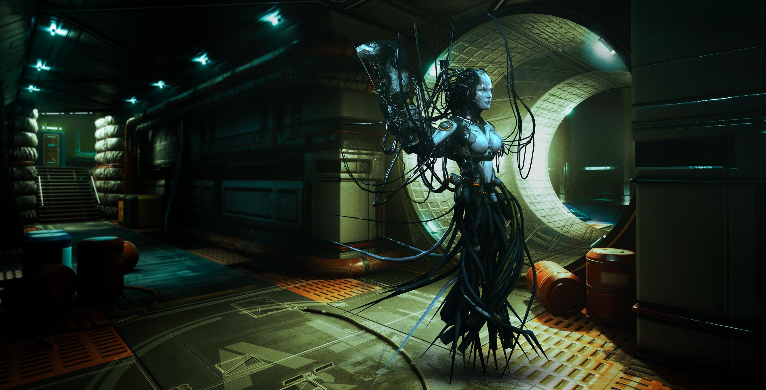 Free download wallpaper Cyberpunk, Sci Fi on your PC desktop