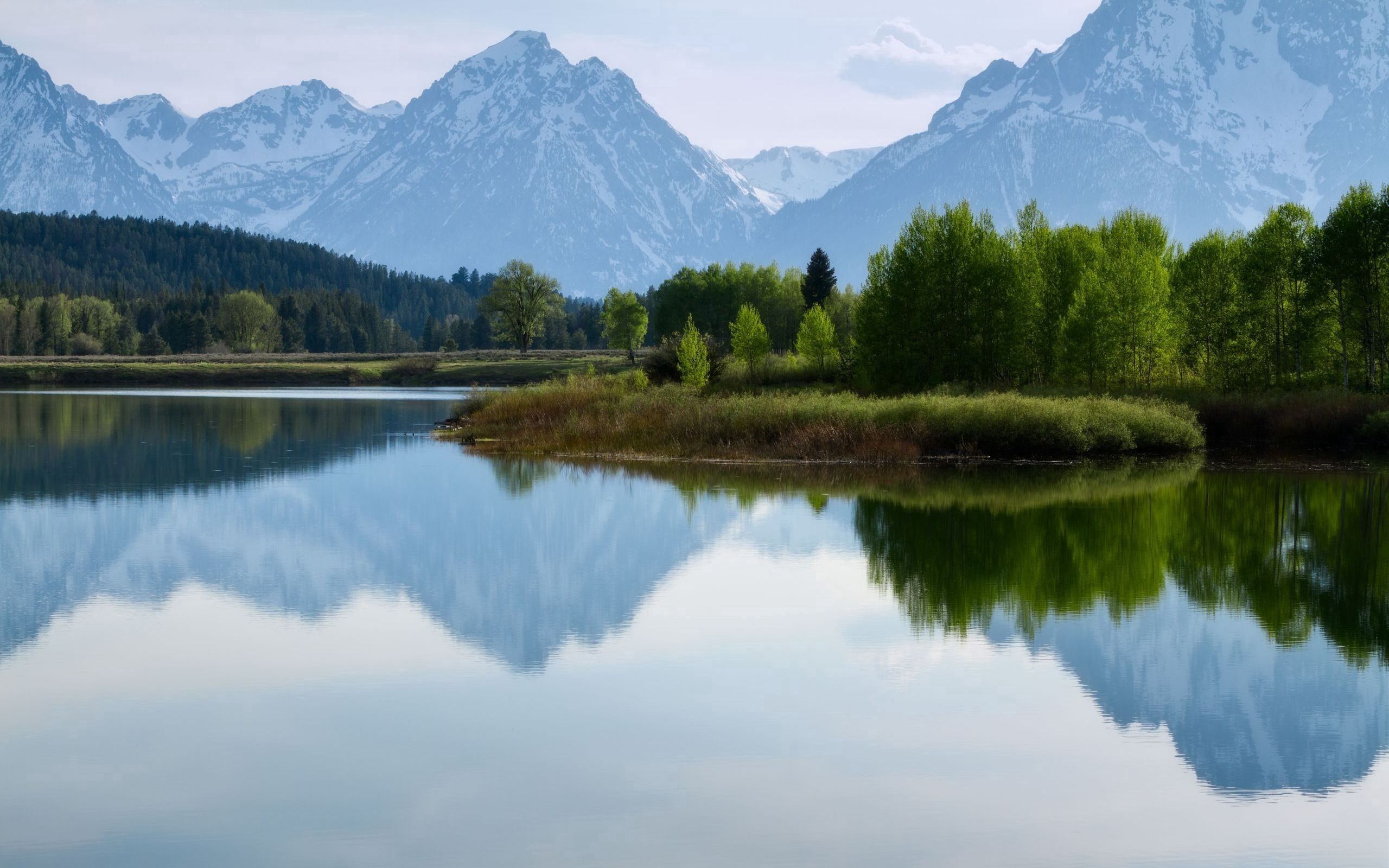 Baixe gratuitamente a imagem Natureza, Céu, Montanhas, Névoa, Nevoeiro, Lago na área de trabalho do seu PC