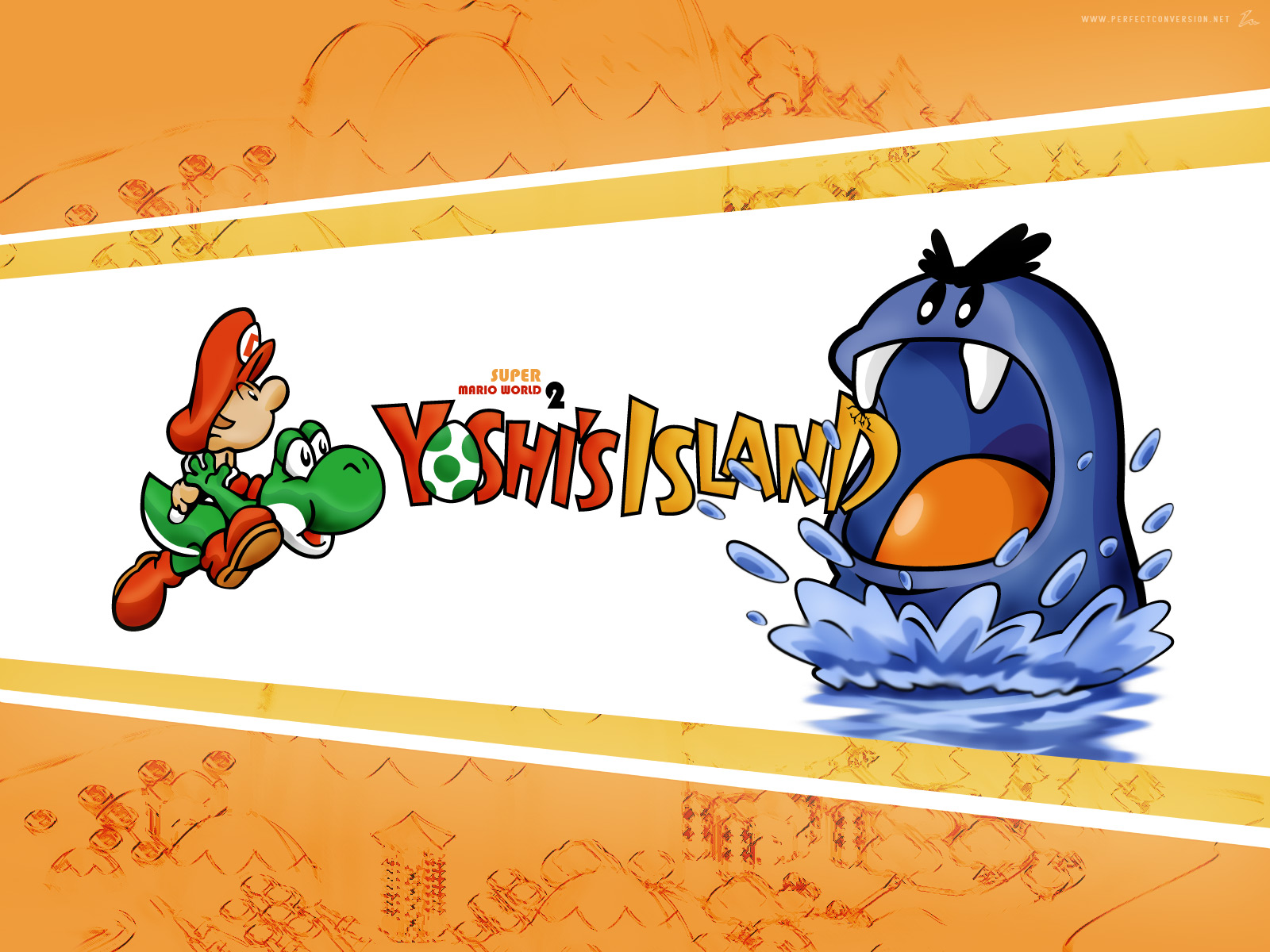 Популярные заставки и фоны Super Mario World 2: Остров Йоши на компьютер