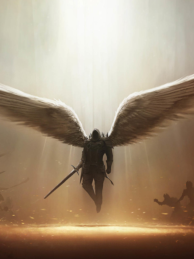 無料モバイル壁紙天使, 悪魔, 翼, テレビゲーム, ディアブロⅲ, 天使の戦士, ディアブロ, ティラエル（ディアブロⅲ）をダウンロードします。