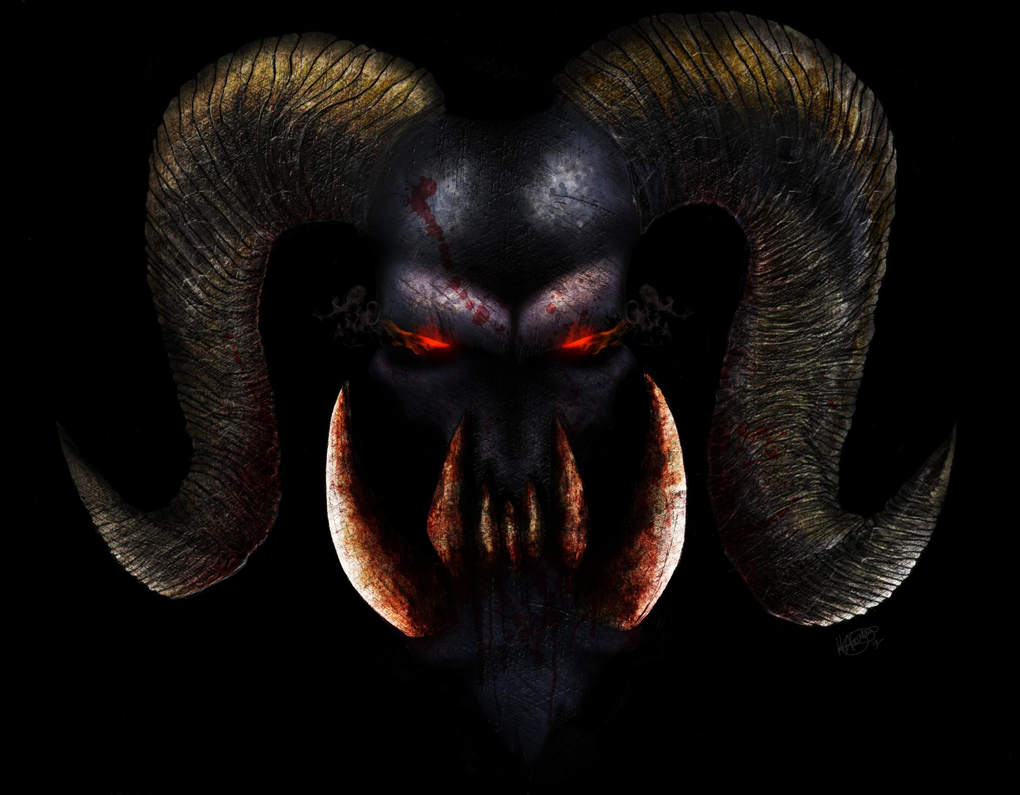 Laden Sie das Düster, Dämon-Bild kostenlos auf Ihren PC-Desktop herunter
