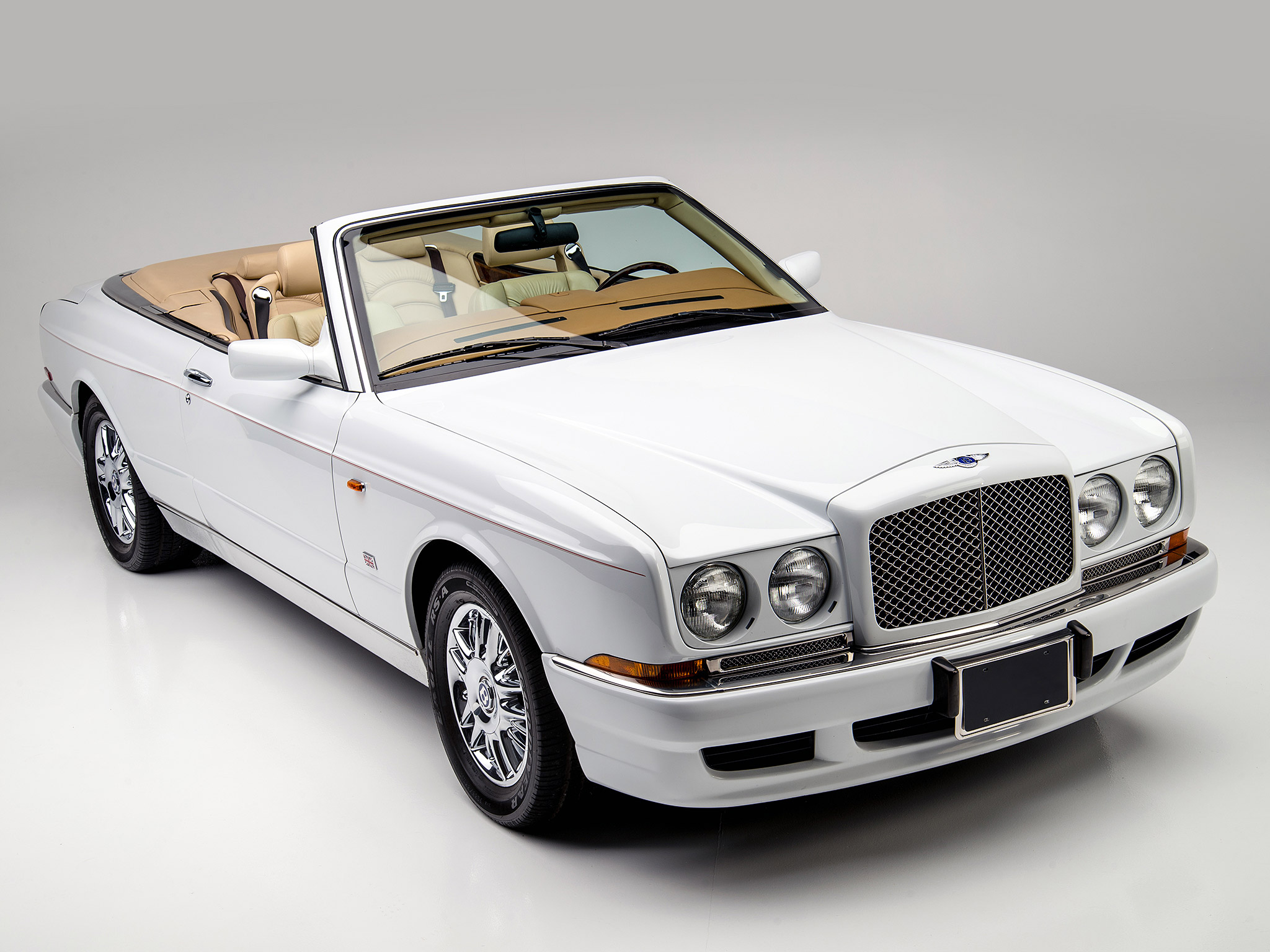 Handy-Wallpaper Bentley, Autos, Cabrio, Fahrzeuge, Großer Tourer, Weißes Auto, Bentley Azur kostenlos herunterladen.