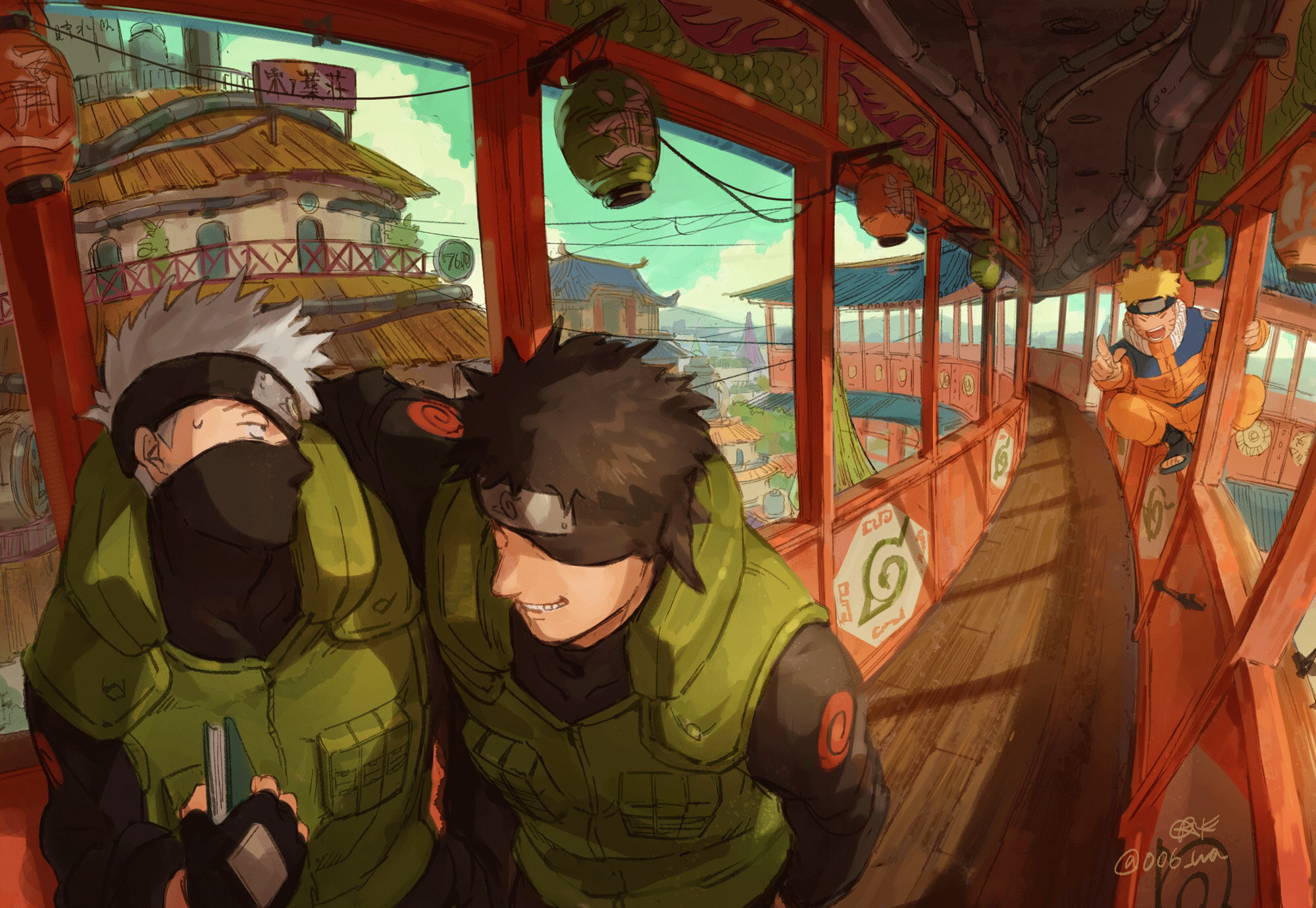 Handy-Wallpaper Naruto, Animes, Naruto Uzumaki, Kakashi Hatake, Obito Uchiha kostenlos herunterladen.