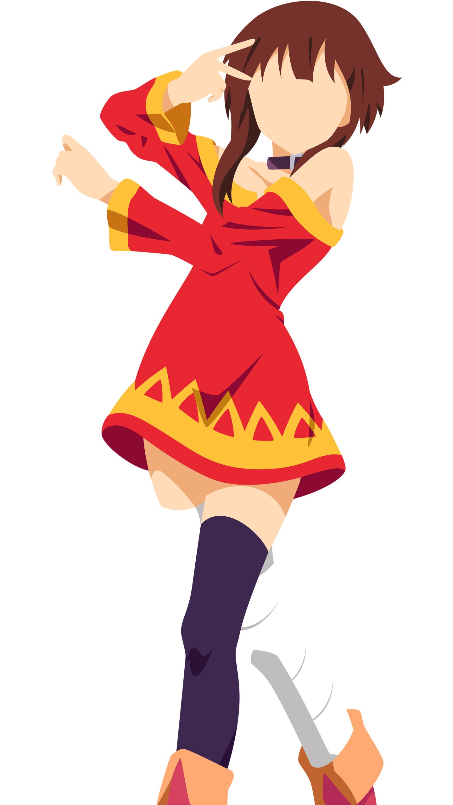 Descarga gratuita de fondo de pantalla para móvil de Animado, Minimalista, Konosuba: God's Blessing On This Wonderful World!, Megumin (Kono Suba), Konosuba.