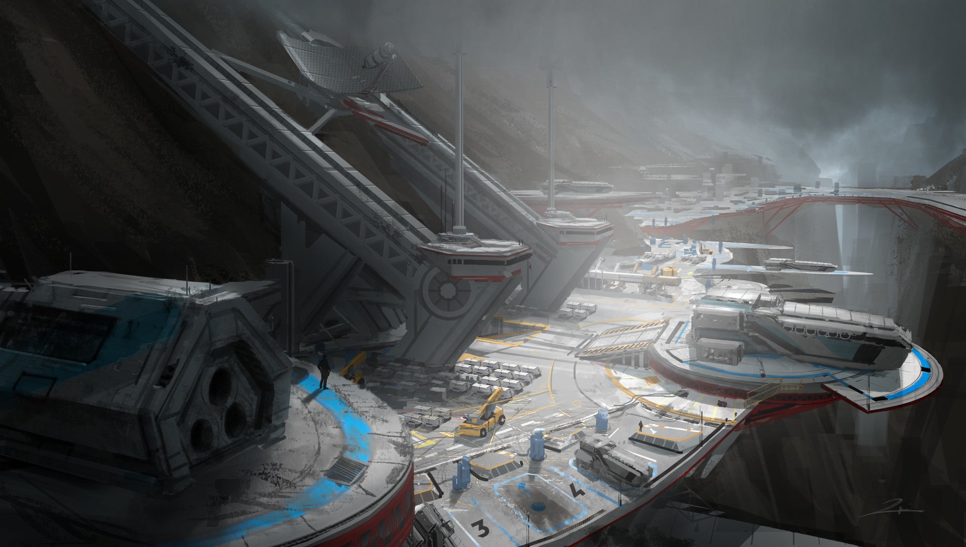 Download mobile wallpaper Sci Fi, Spaceport for free.