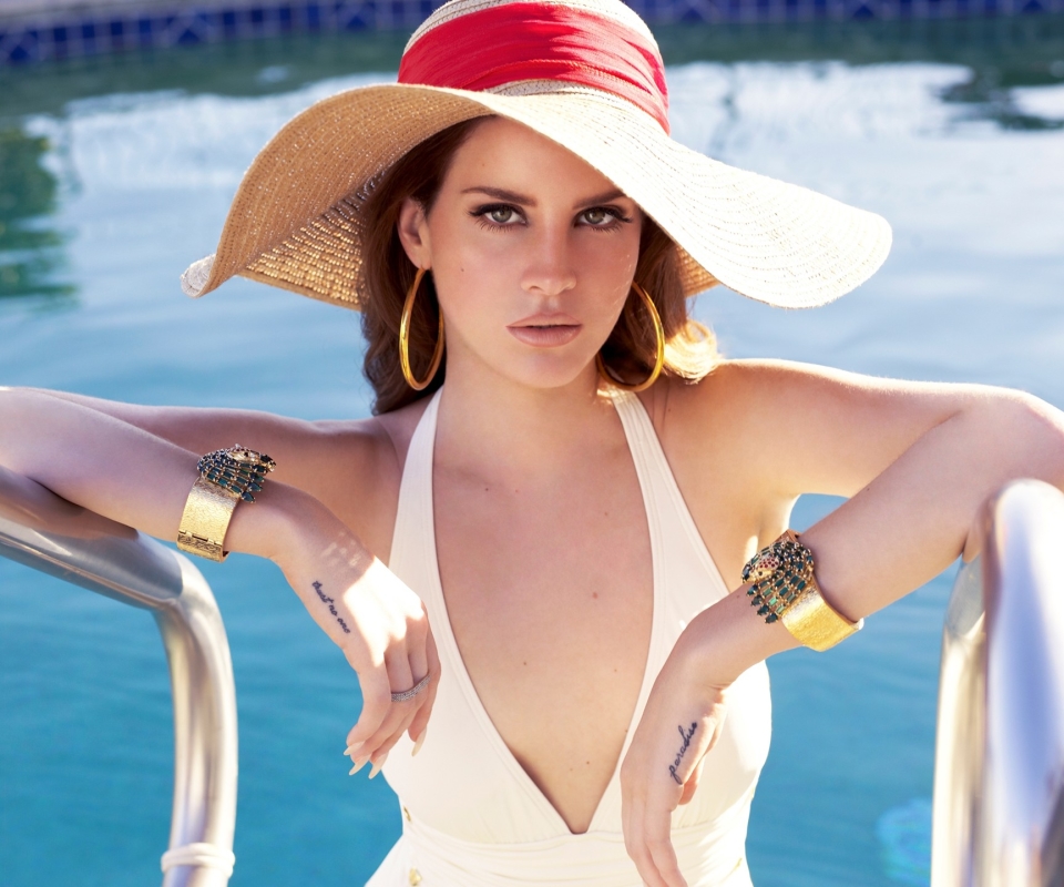 Free download wallpaper Music, Hat, Lana Del Rey on your PC desktop
