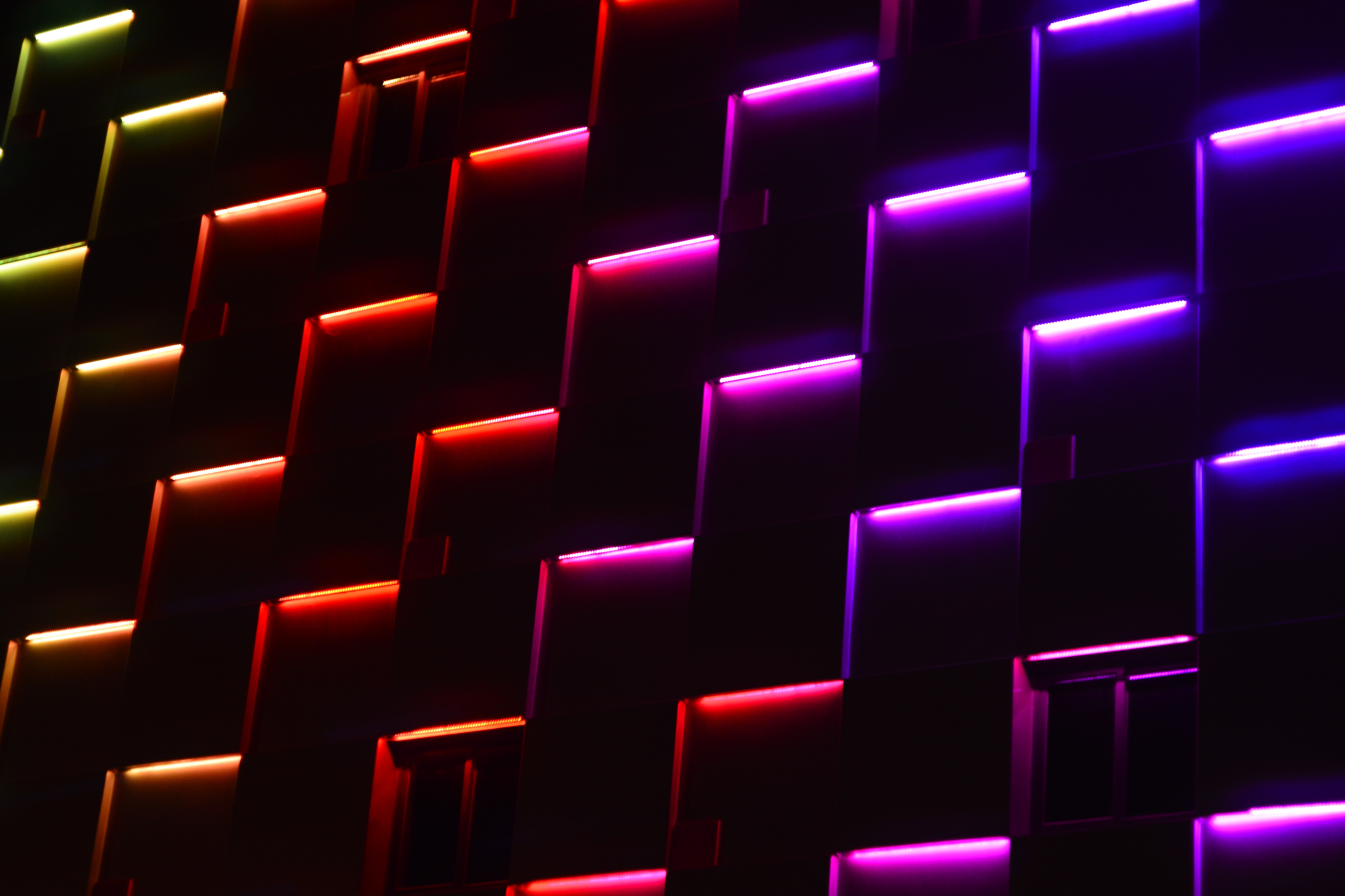 Download mobile wallpaper Illumination, Backlight, Texture, Forms, Textures, Form, Dark, Neon for free.
