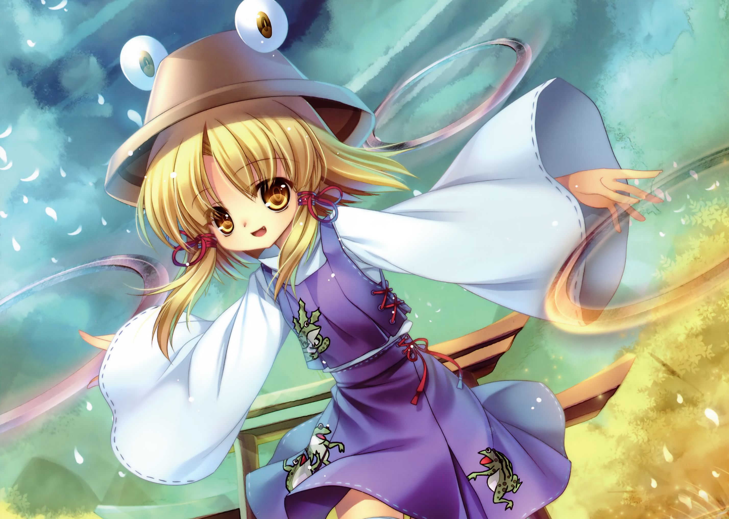 Free download wallpaper Anime, Touhou, Suwako Moriya on your PC desktop