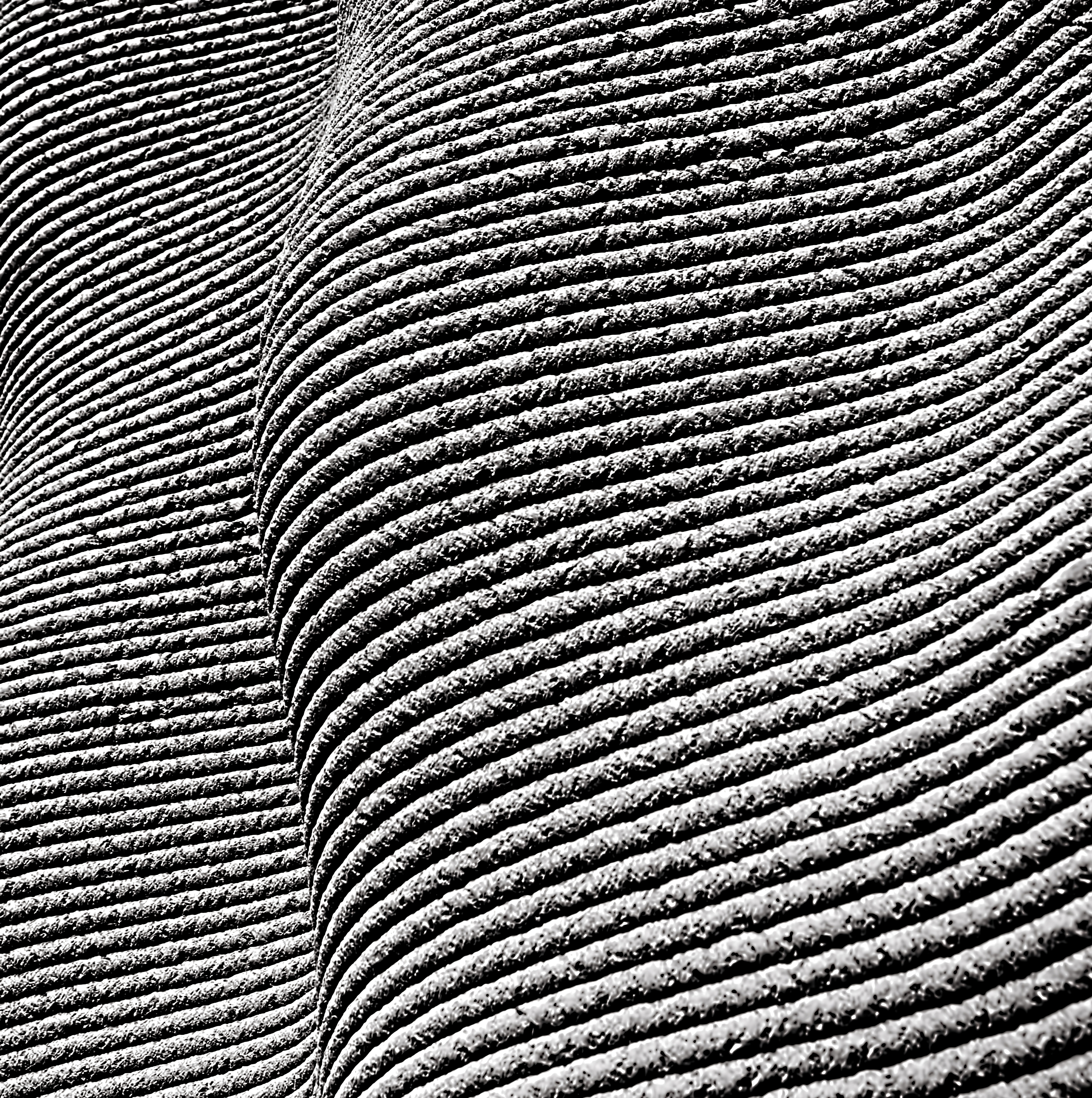 Download mobile wallpaper Relief, Wavy, Grey, Texture, Textures, Lines for free.