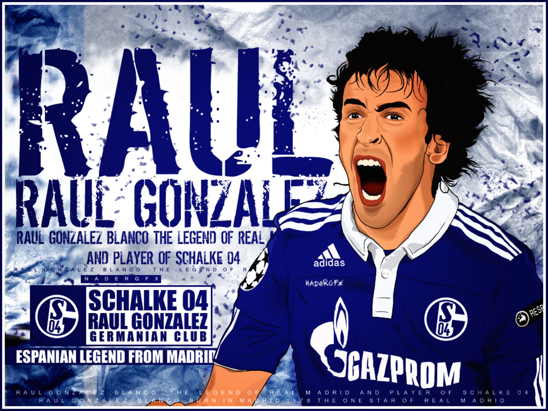 Free download wallpaper Sports, Soccer, Raúl González Blanco, Fc Schalke 04 on your PC desktop