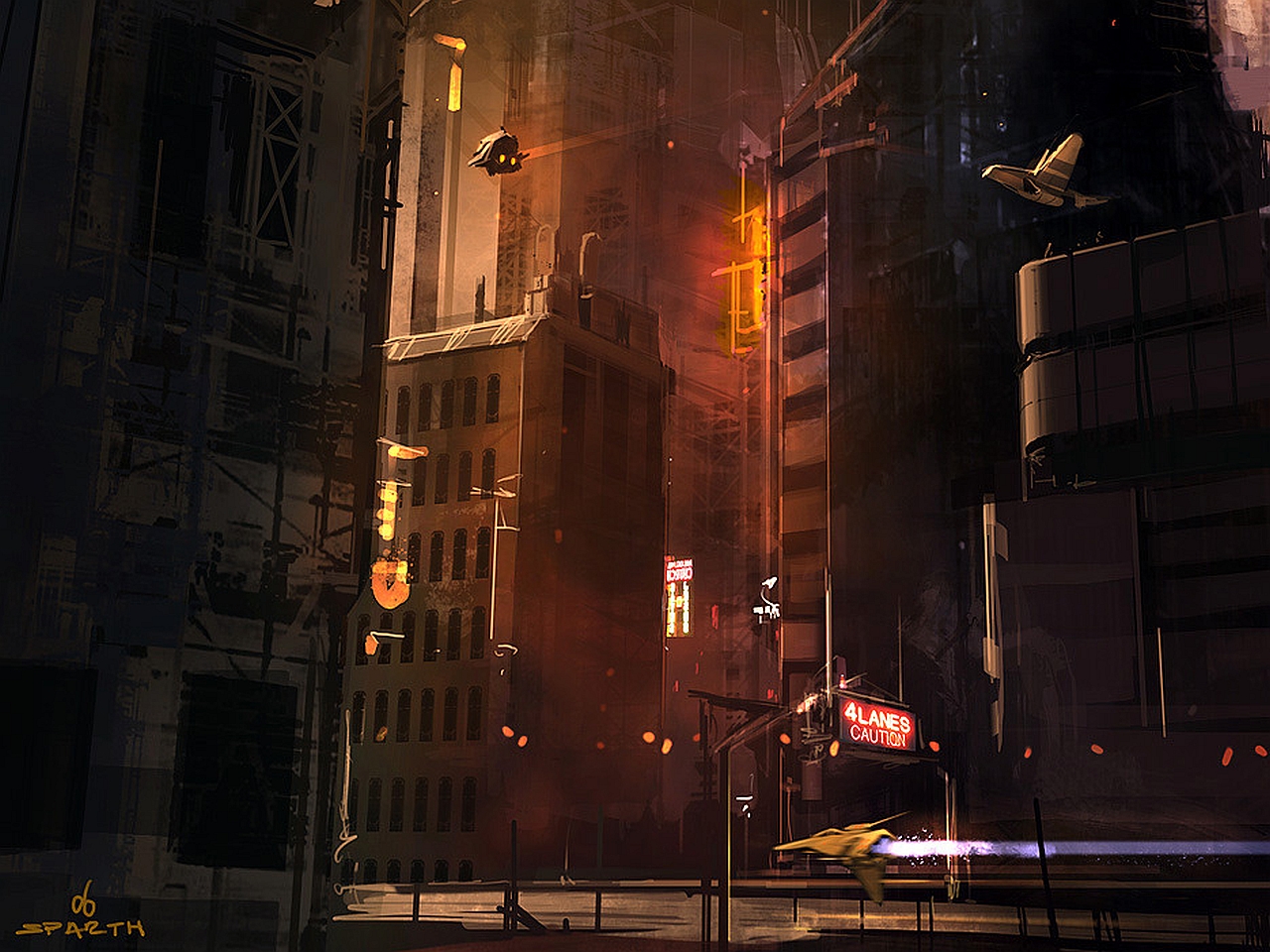 Free download wallpaper City, Sci Fi on your PC desktop