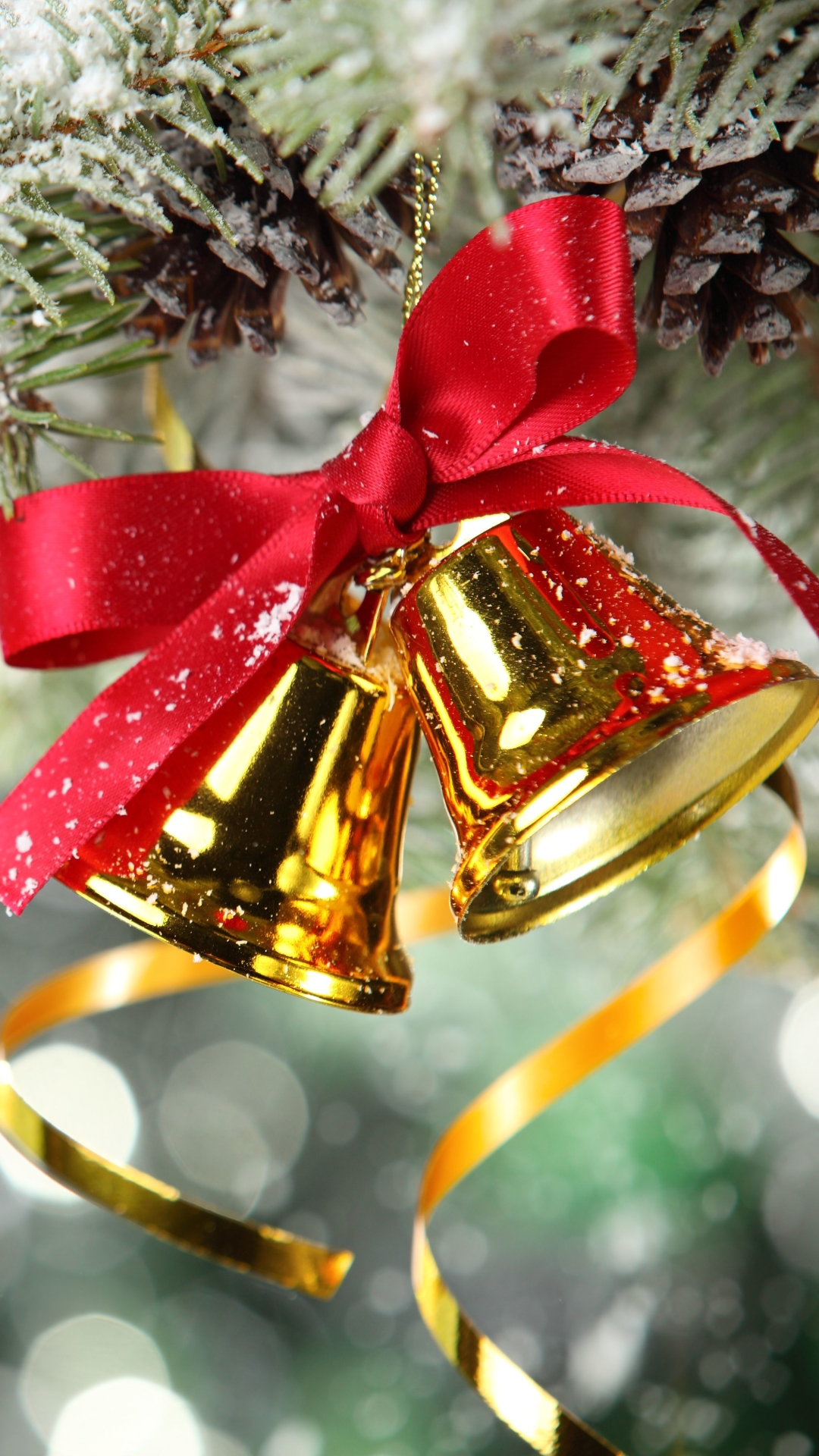 Download mobile wallpaper Christmas, Holiday, Decoration, Bell, Christmas Ornaments for free.