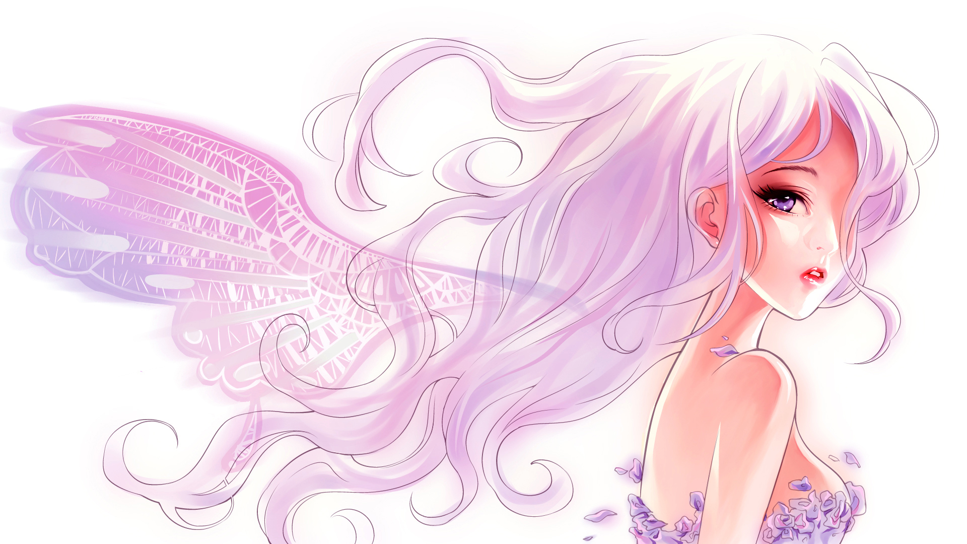 Free download wallpaper Anime, Original, Pink Hair, Long Hair, Pink Eyes on your PC desktop