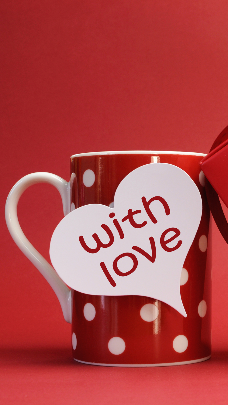 Download mobile wallpaper Valentine's Day, Cup, Holiday for free.