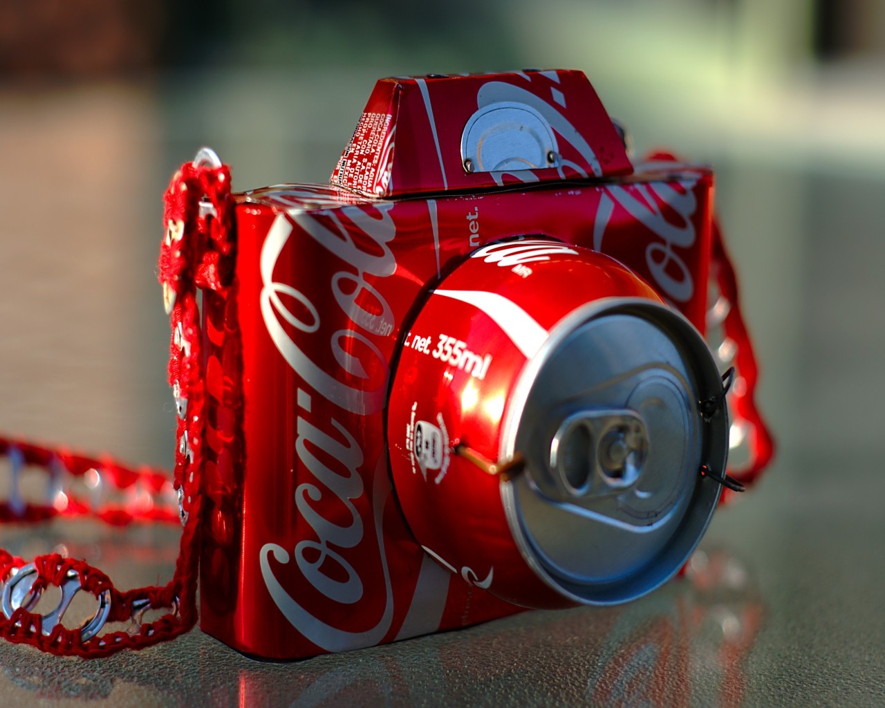 Download mobile wallpaper Coca Cola, Camera, Man Made for free.