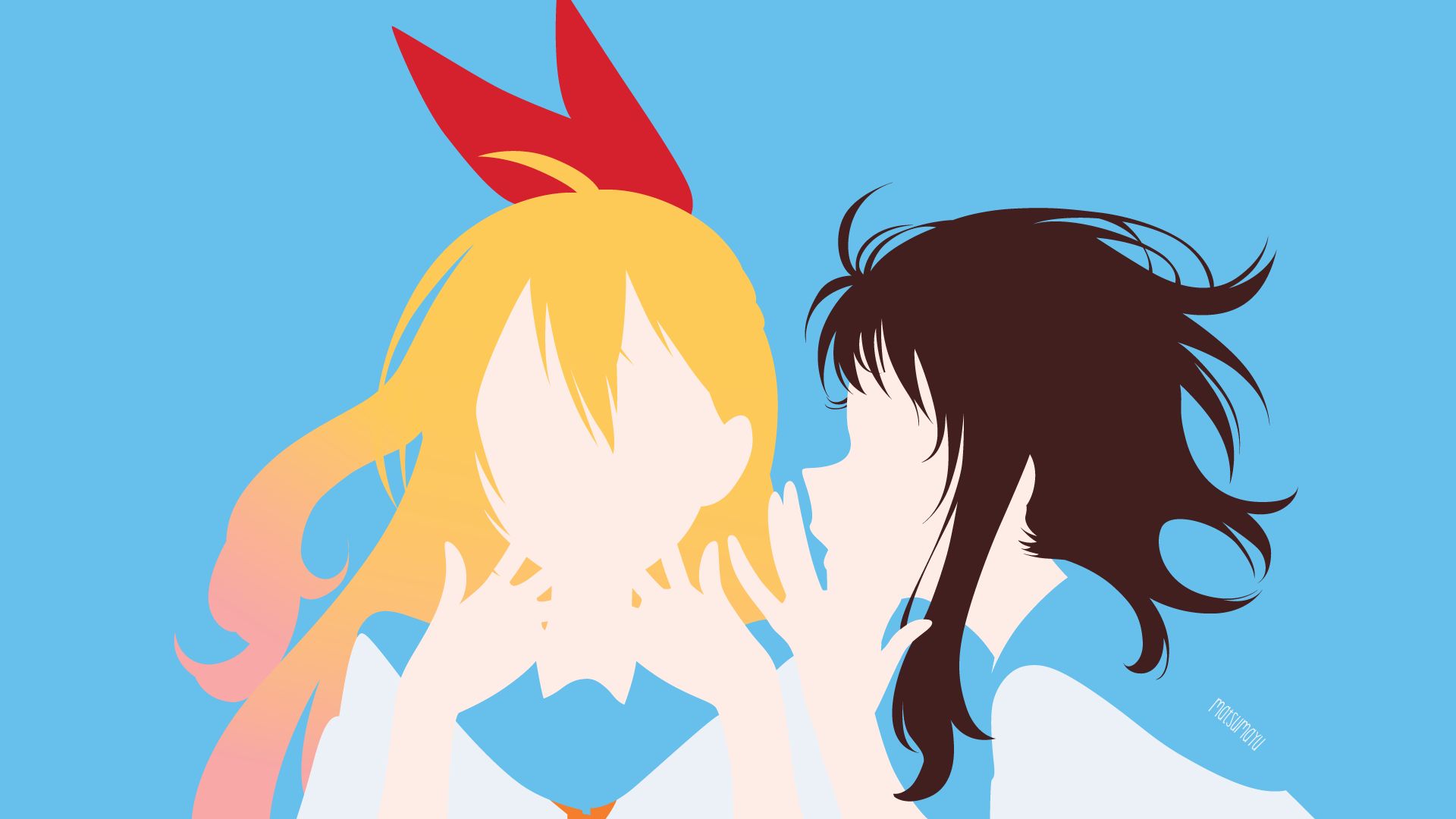 Téléchargez gratuitement l'image Animé, Chitoge Kirisaki, Kosaki Onodera, Nisekoi sur le bureau de votre PC