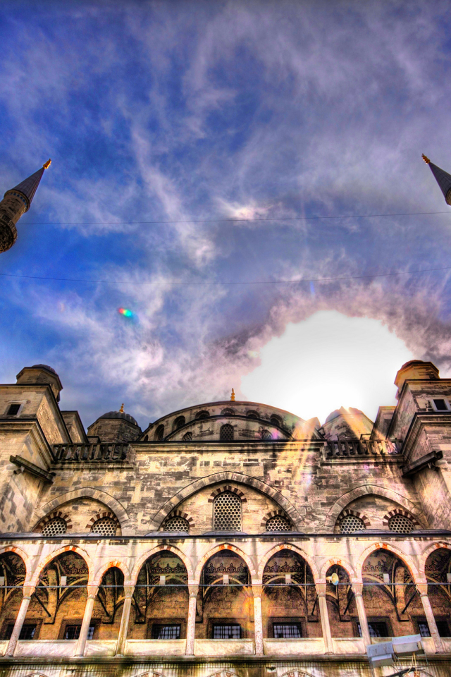 Téléchargez des papiers peints mobile Religieux, Mosquée Bleue, Mosquées gratuitement.