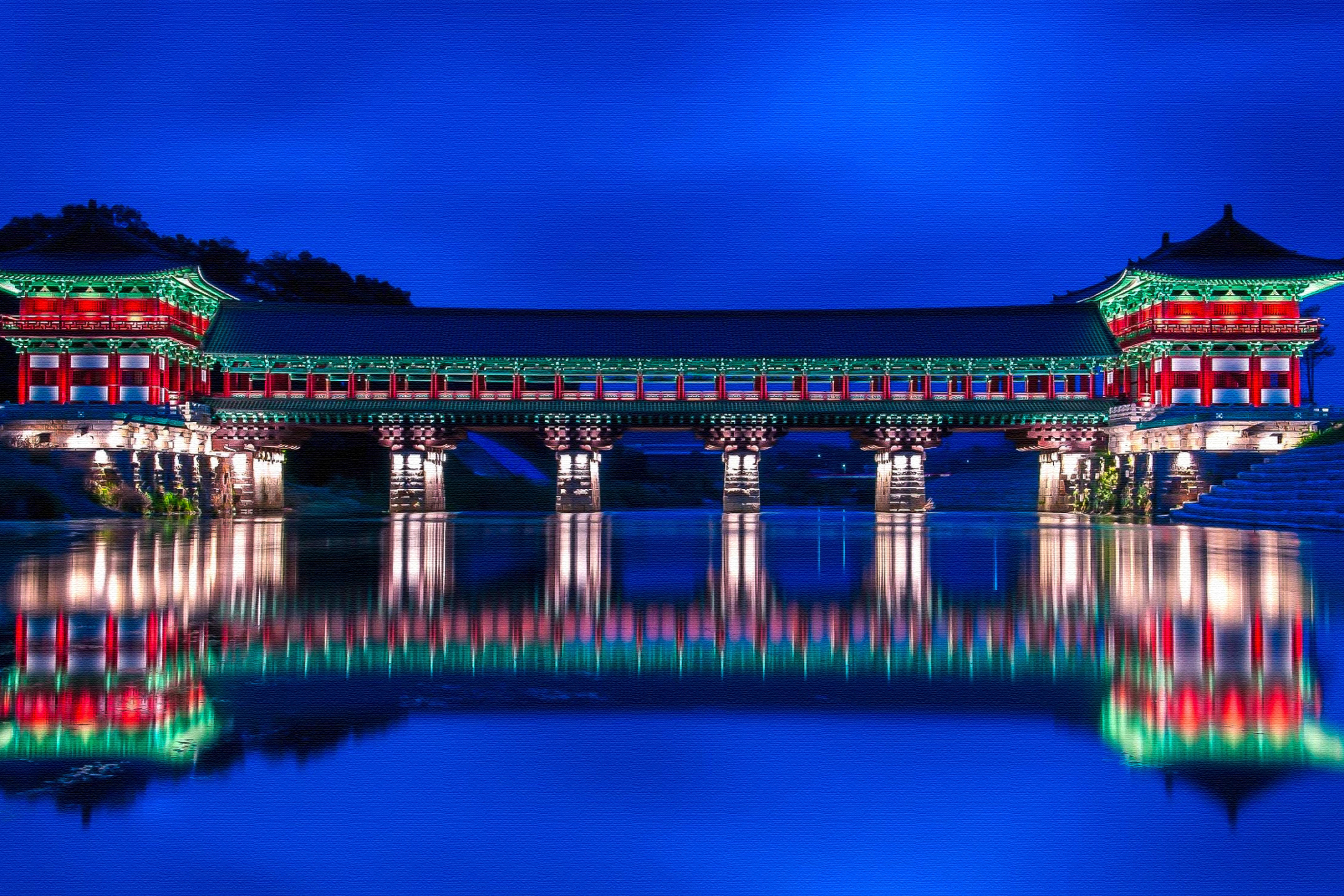 Download mobile wallpaper Bridges, Reflection, Bridge, Man Made for free.