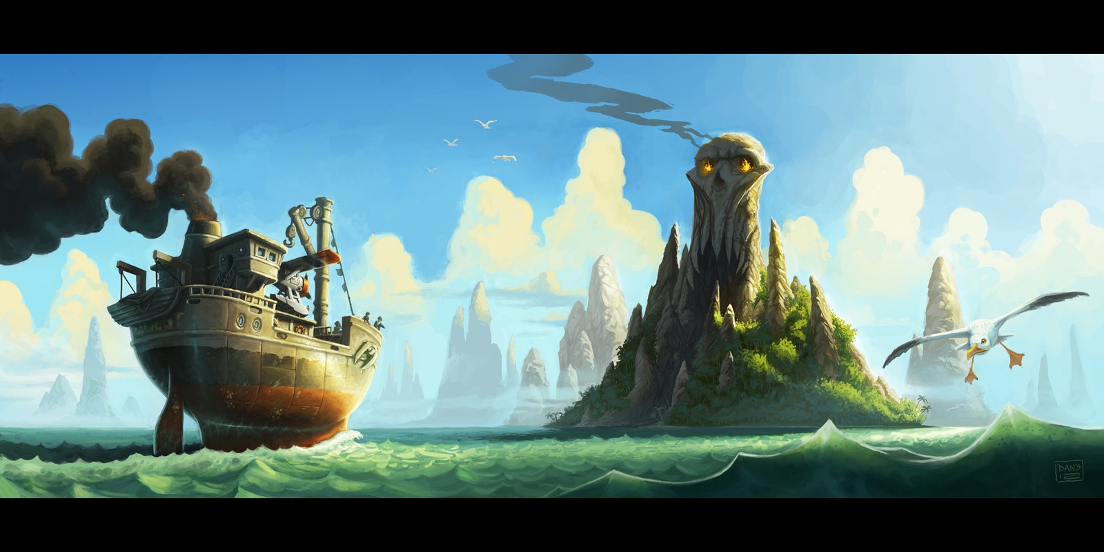 Free download wallpaper Fantasy, Ship on your PC desktop