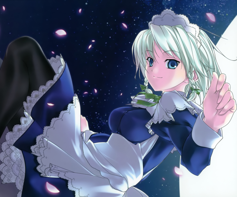 Téléchargez gratuitement l'image Animé, Touhou, Sakuya Izayoi sur le bureau de votre PC