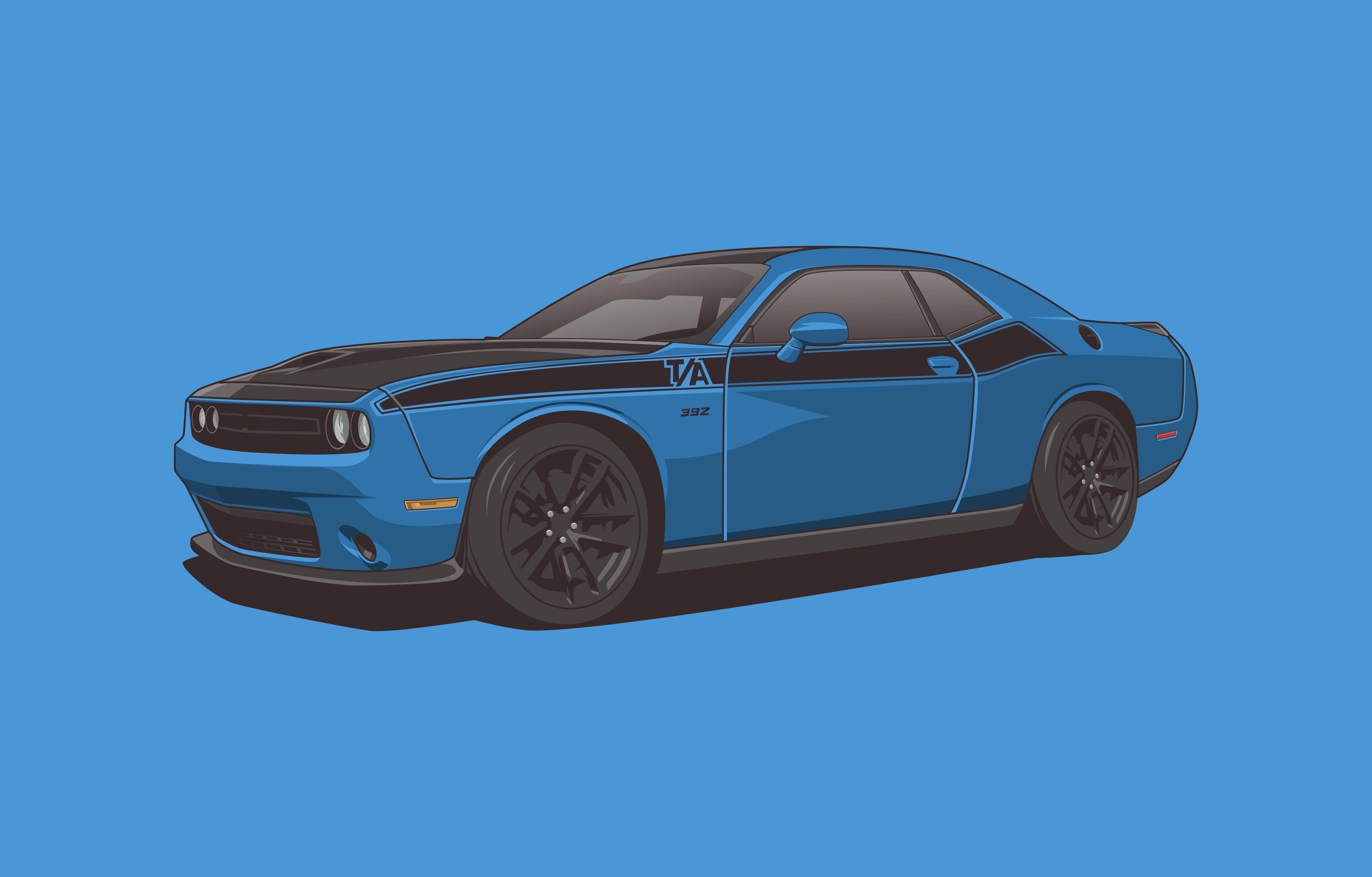 Free download wallpaper Dodge Challenger, Dodge, Muscle Car, Vehicles on your PC desktop