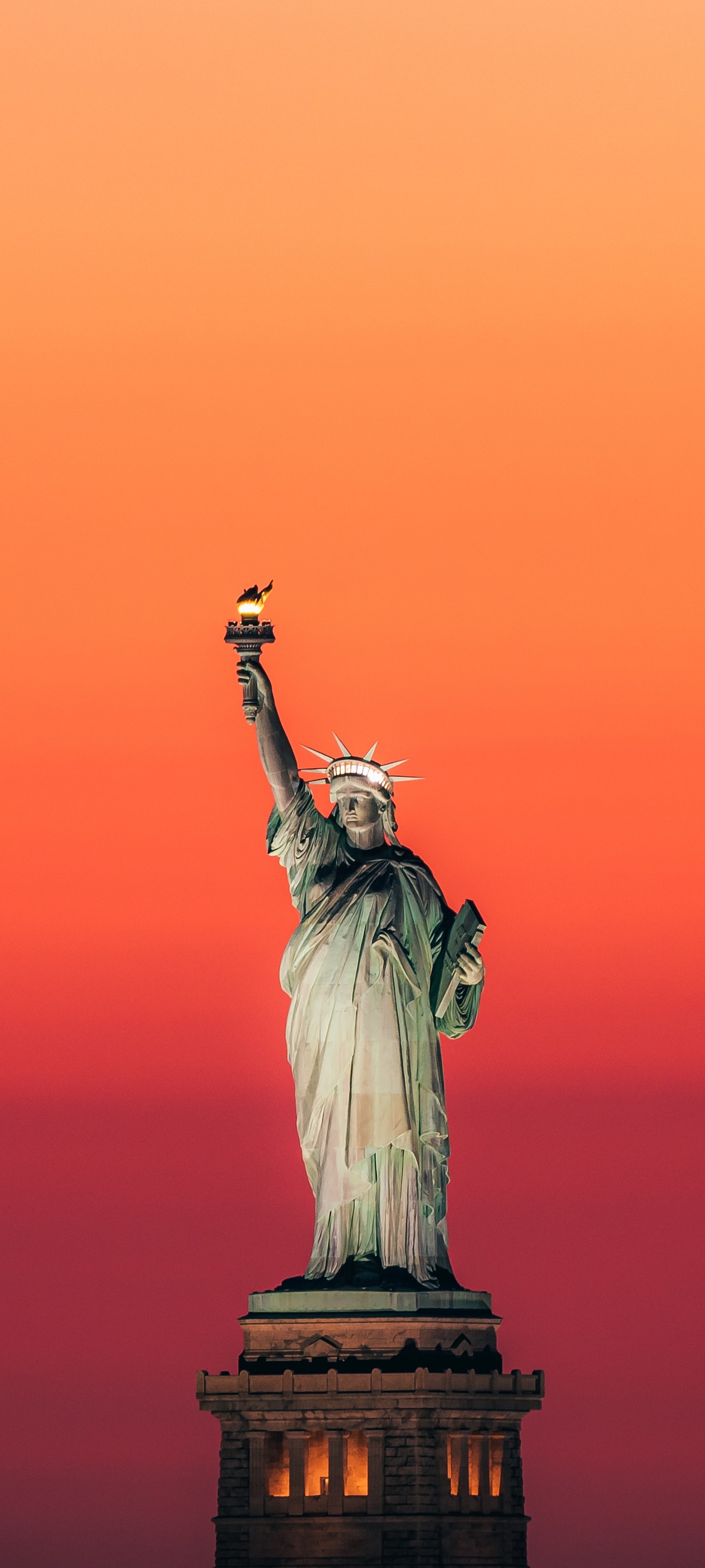 Descarga gratuita de fondo de pantalla para móvil de Estatua De La Libertad, Hecho Por El Hombre.