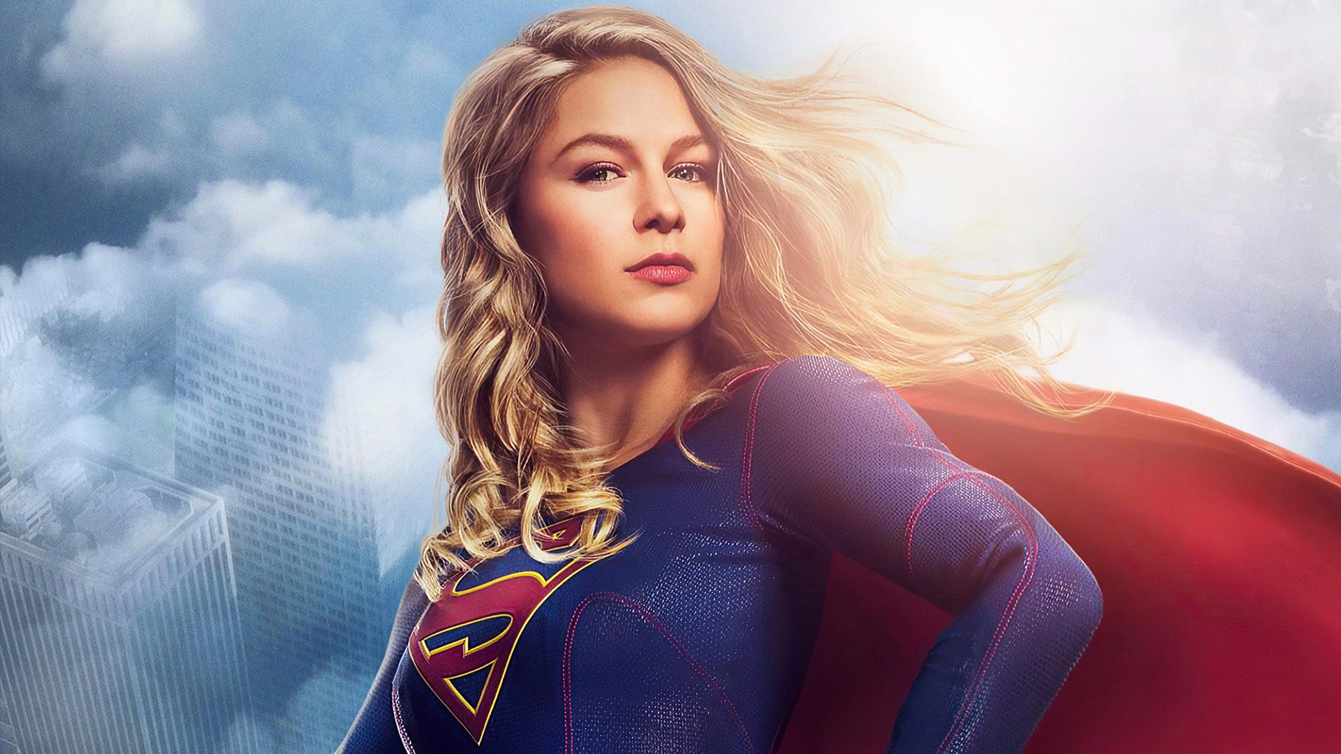 Laden Sie das Fernsehserien, Übermensch, Supergirl, Melissa Benoist, Kara Danvers-Bild kostenlos auf Ihren PC-Desktop herunter