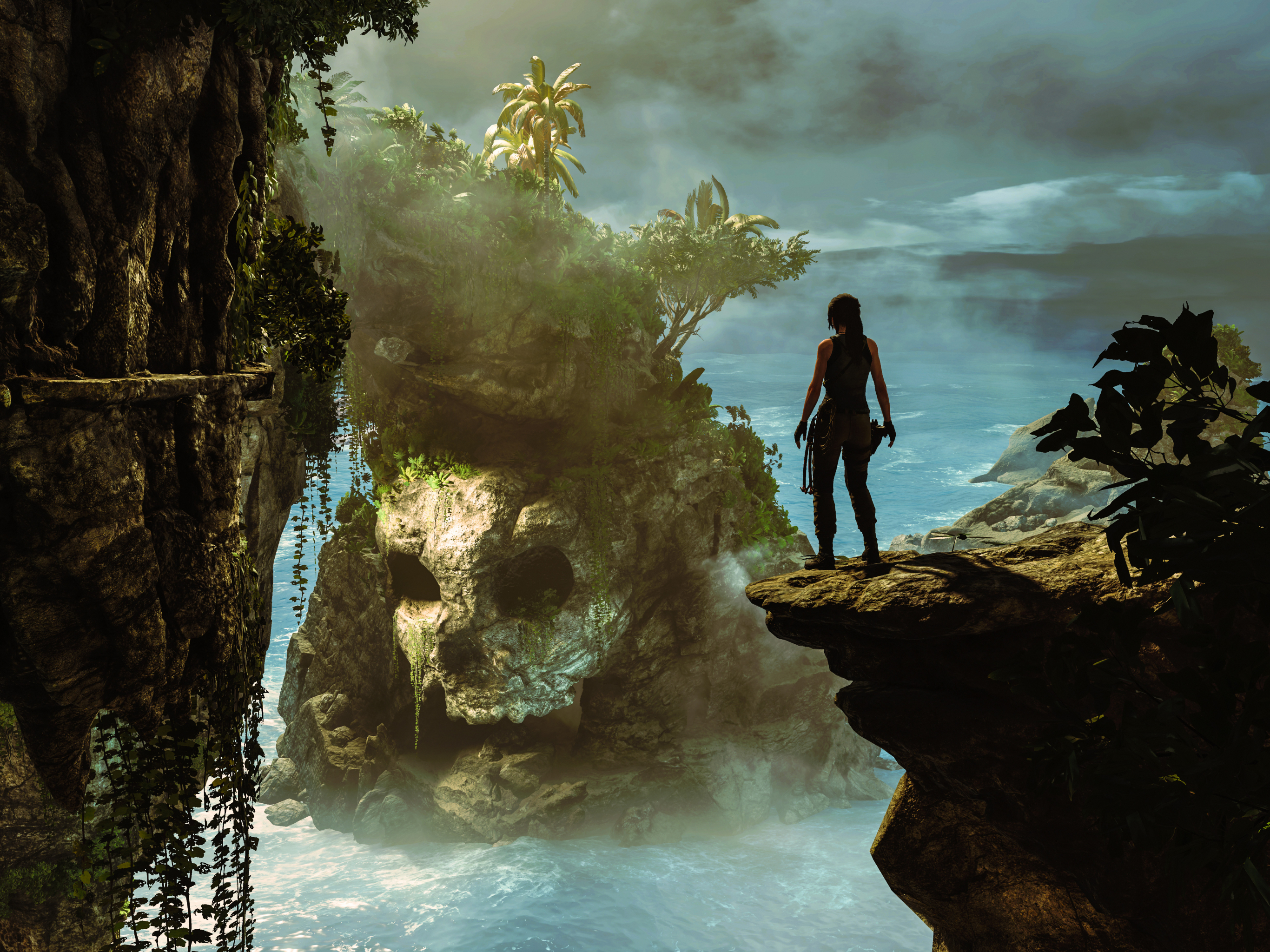 Handy-Wallpaper Tomb Raider, Schädel, Skelett, Computerspiele, Lara Croft, Grabräuber, Shadow Of The Tomb Raider kostenlos herunterladen.