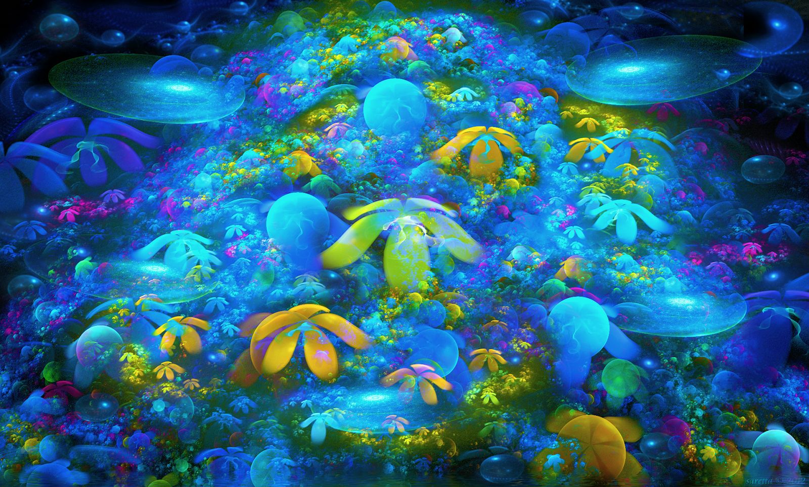 Скачать обои бесплатно Коралловый Риф, Абстрактные картинка на рабочий стол ПК