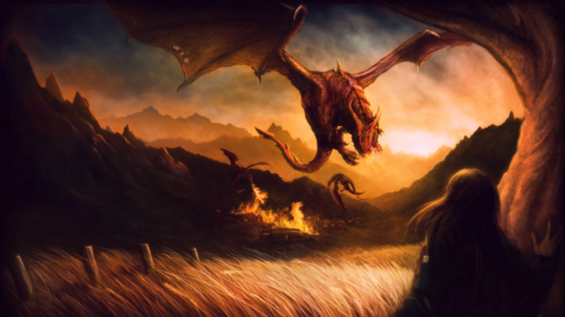 Free download wallpaper Fantasy, Dragon on your PC desktop