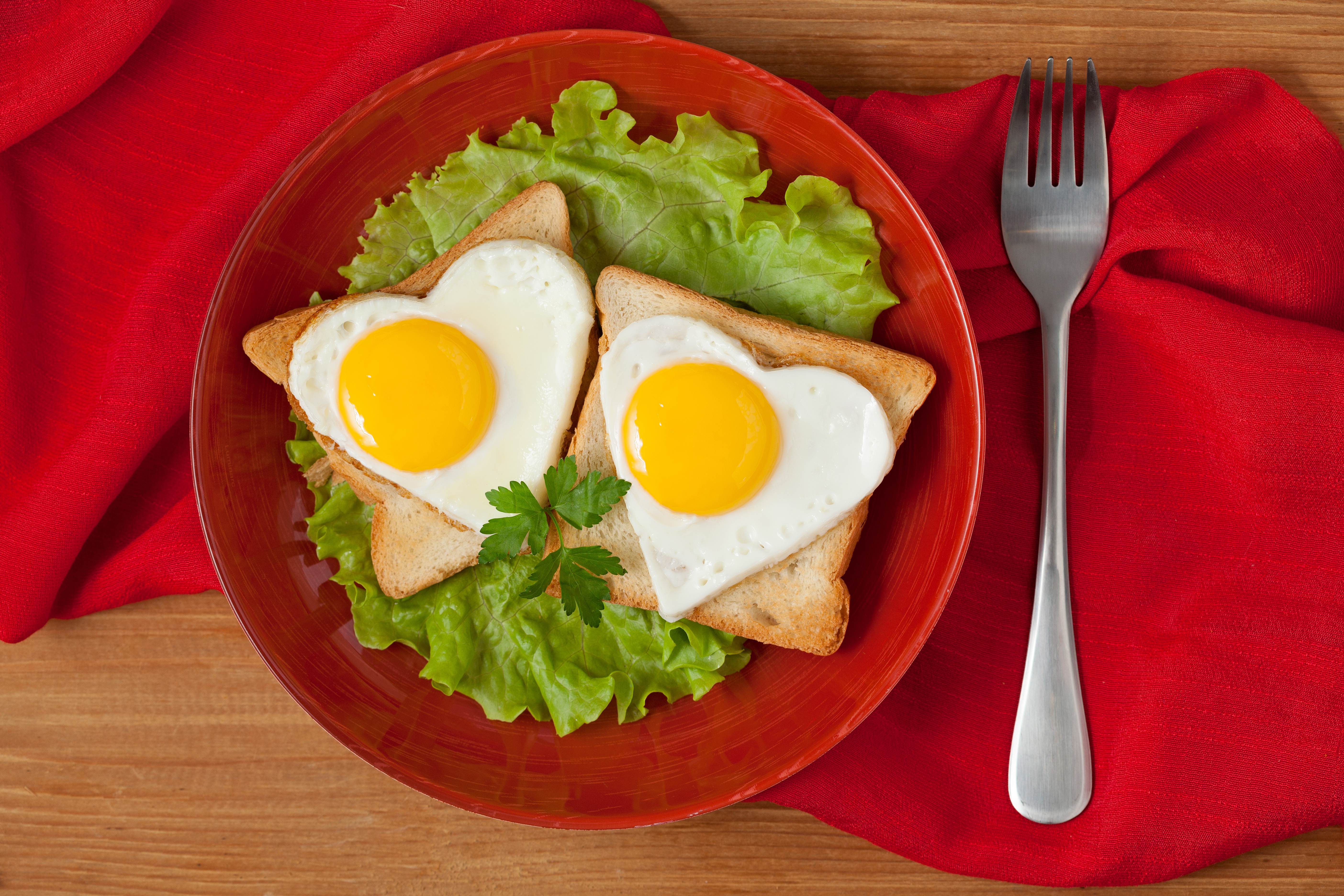 Download mobile wallpaper Food, Still Life, Egg, Toast, Heart Shaped for free.