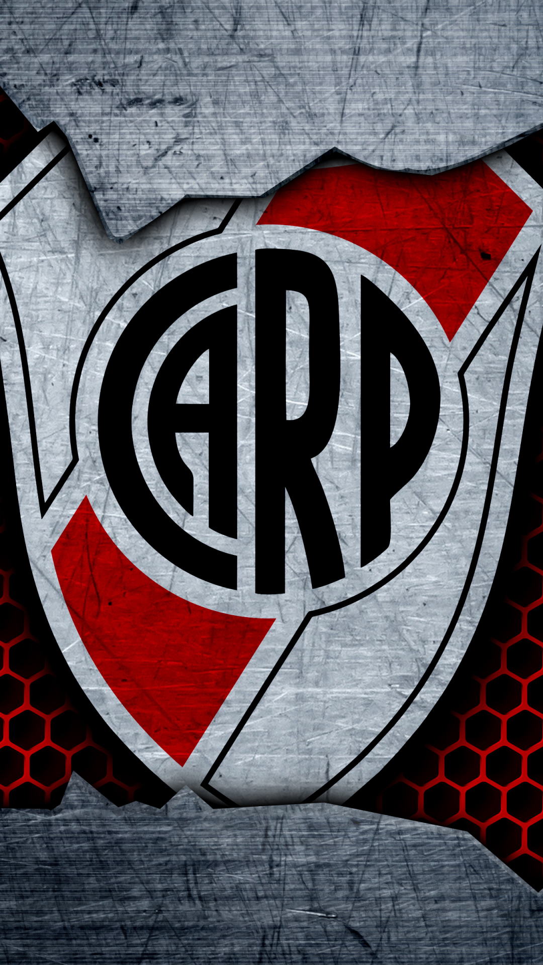 Handy-Wallpaper Sport, Fußball, Logo, Club Atlético River Plate kostenlos herunterladen.