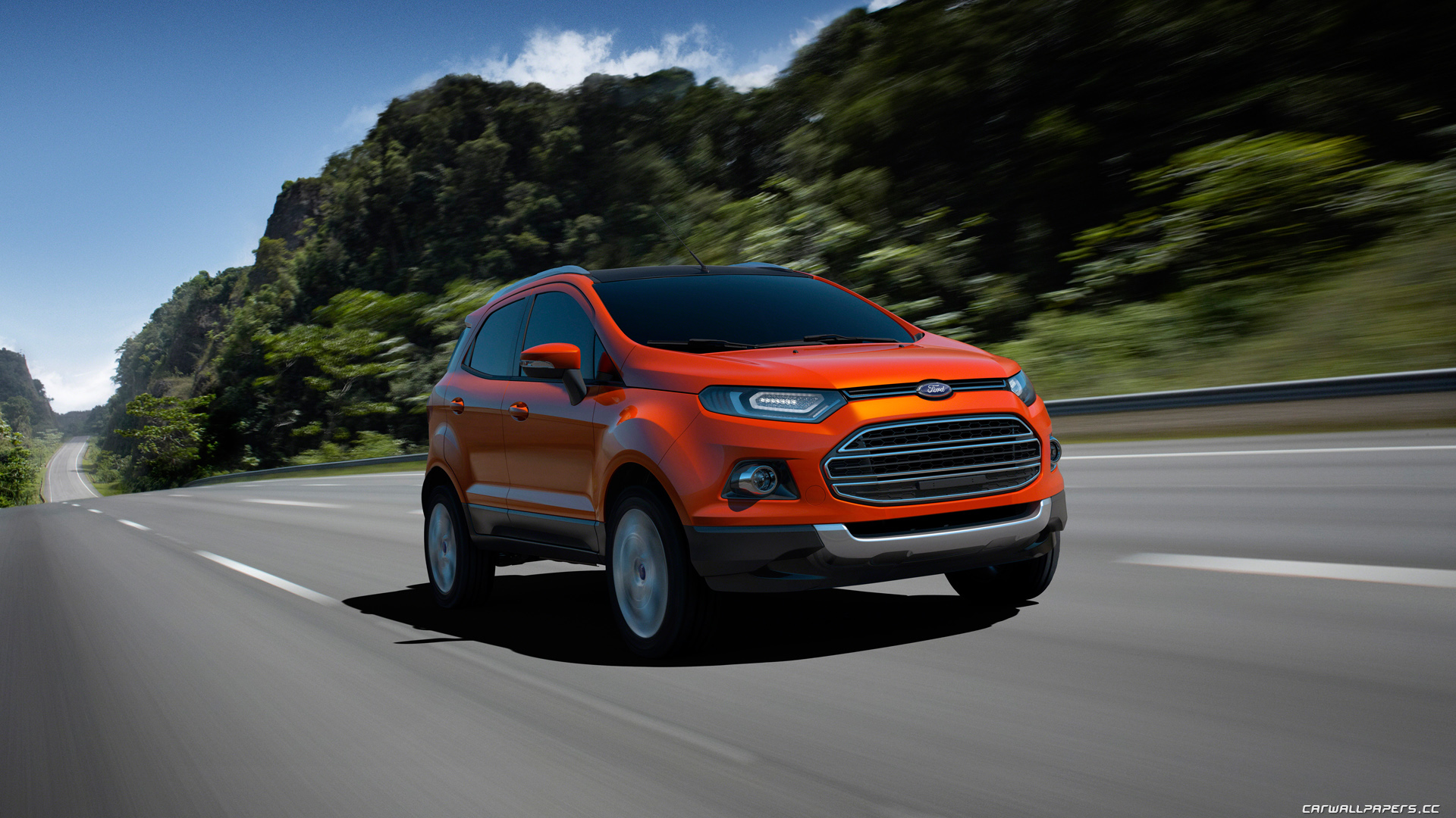 Descarga gratuita de fondo de pantalla para móvil de Concepto Ford Ecosport 2012, Vado, Vehículos.
