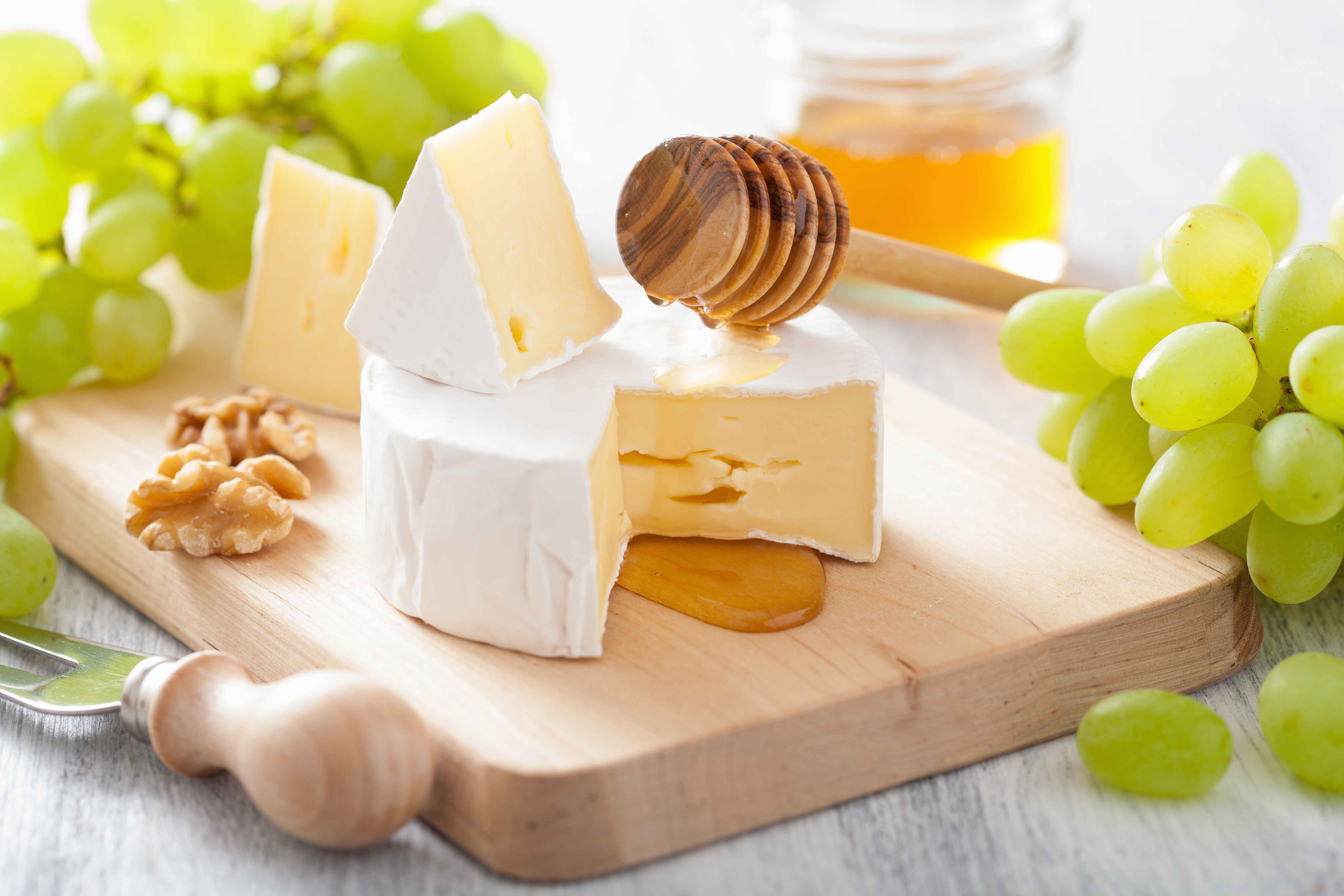 Free download wallpaper Food, Cheese, Grapes, Still Life, Honey on your PC desktop