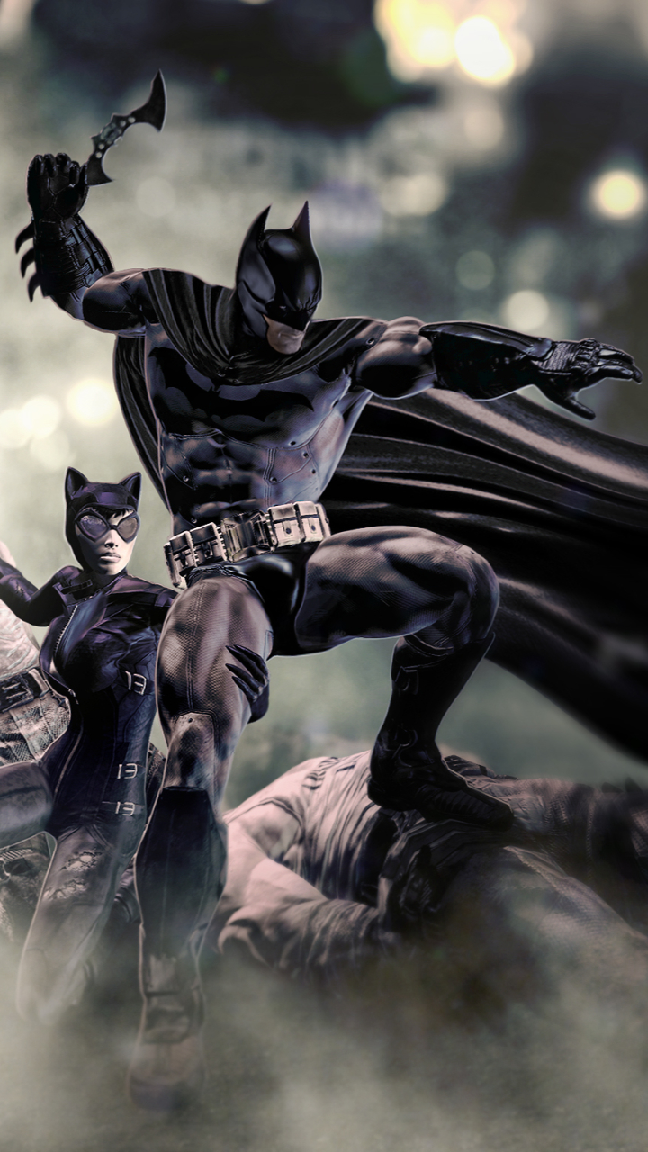 Download mobile wallpaper Batman, Catwoman, Video Game, Batman: Arkham City for free.