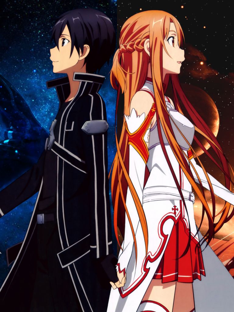 Baixar papel de parede para celular de Anime, Sword Art Online, Asuna Yuuki, Kirito (Sword Art Online) gratuito.