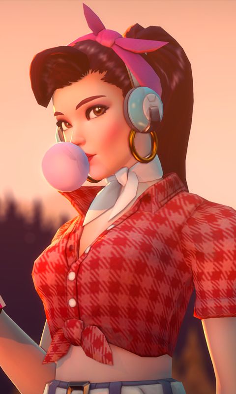 Descarga gratuita de fondo de pantalla para móvil de Overwatch, Videojuego, D Va (Supervisión).