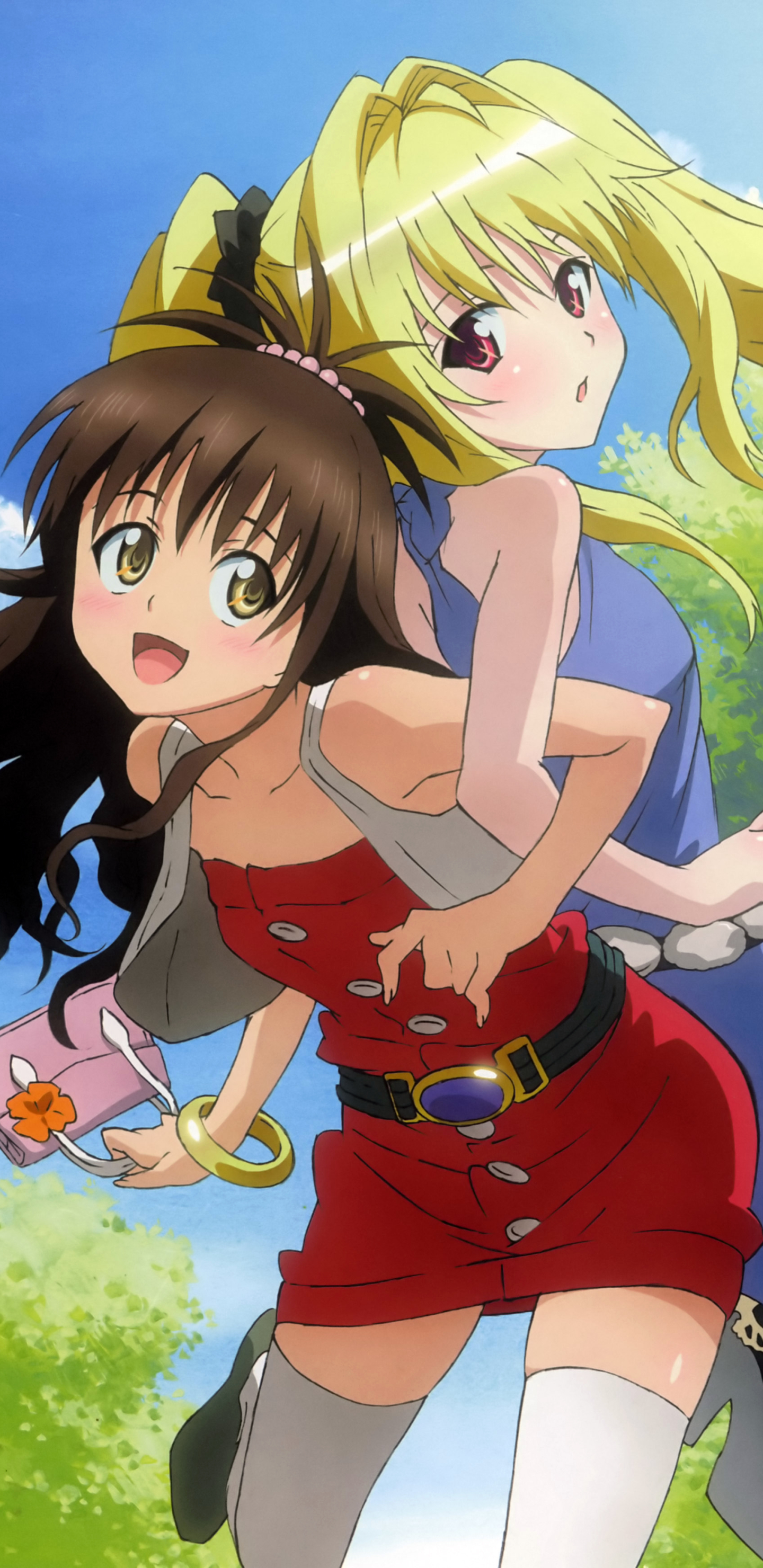 Download mobile wallpaper Anime, Long Hair, Golden Darkness, To Love Ru, Mikan Yuuki for free.