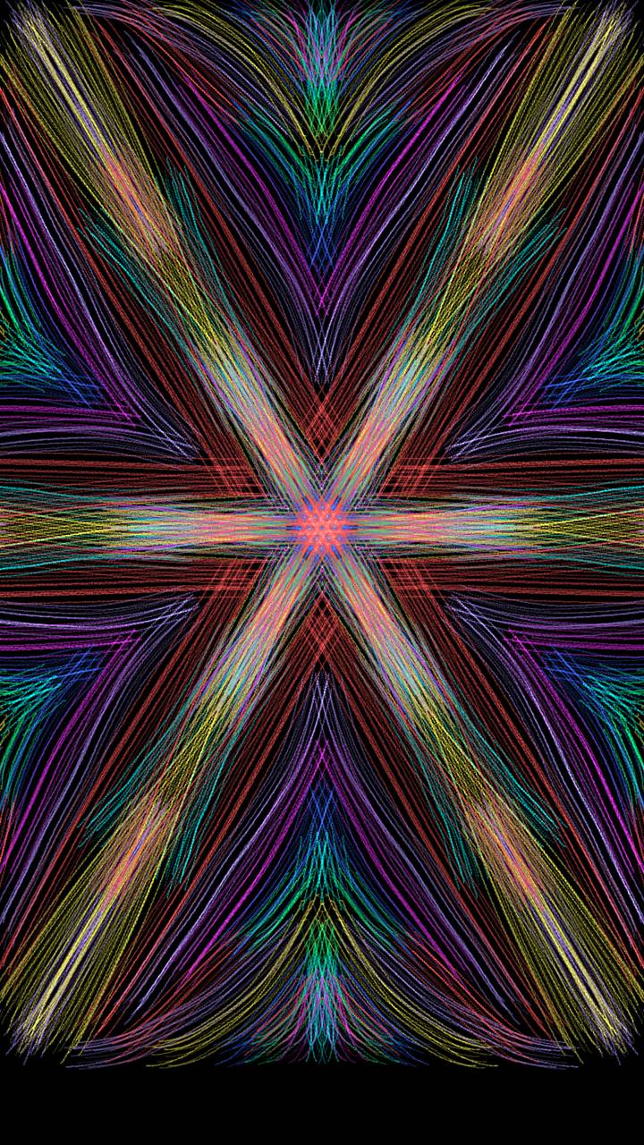 Download mobile wallpaper Abstract, Fractal, Colors, Design, Star for free.