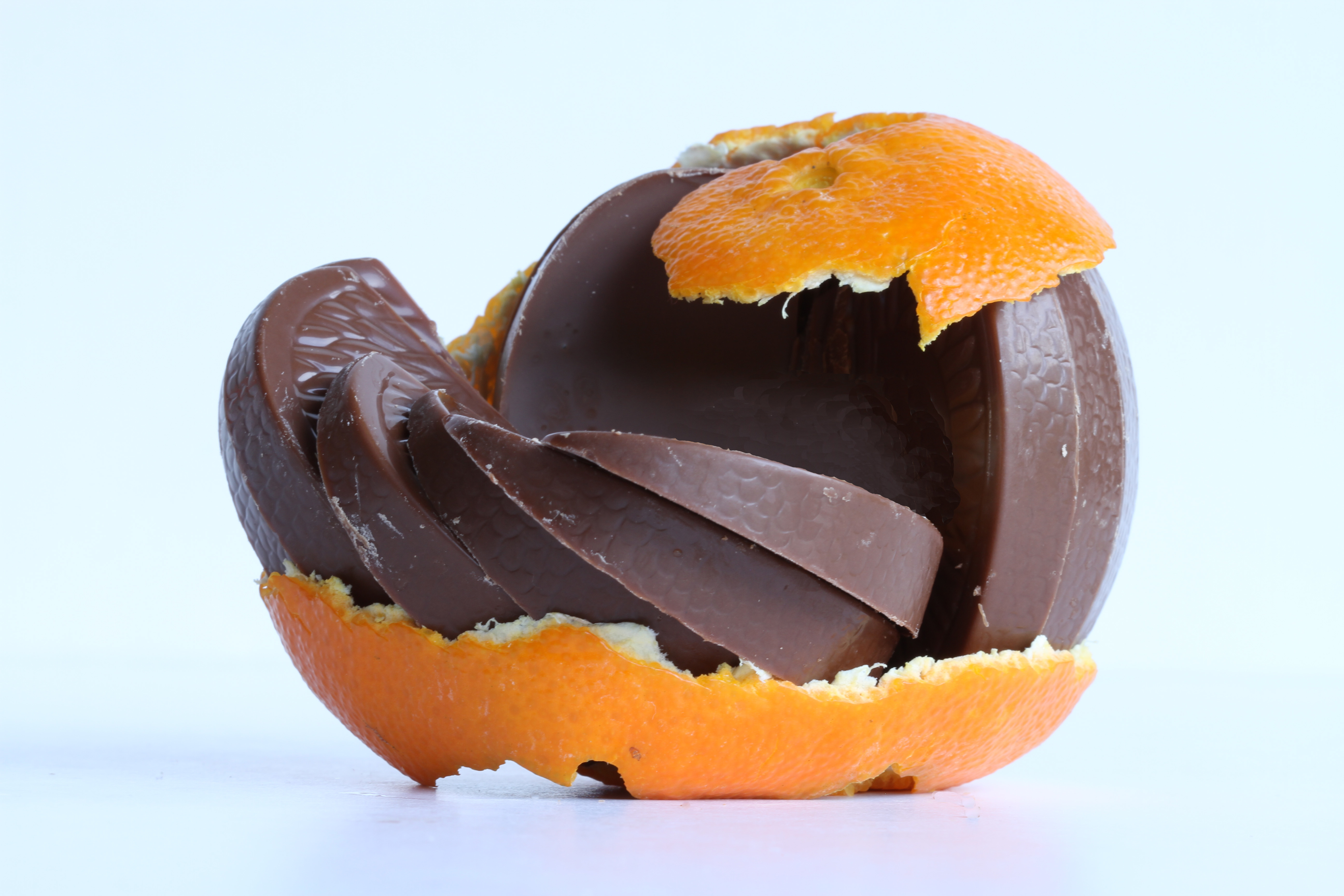 Завантажити шпалери безкоштовно Шоколад, Харчування, Апельсин (Фрукти) картинка на робочий стіл ПК